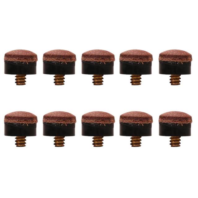 10 Embouts De Queue De Billard 12mm - Cuir Dur, Vissables, Pour Snooker