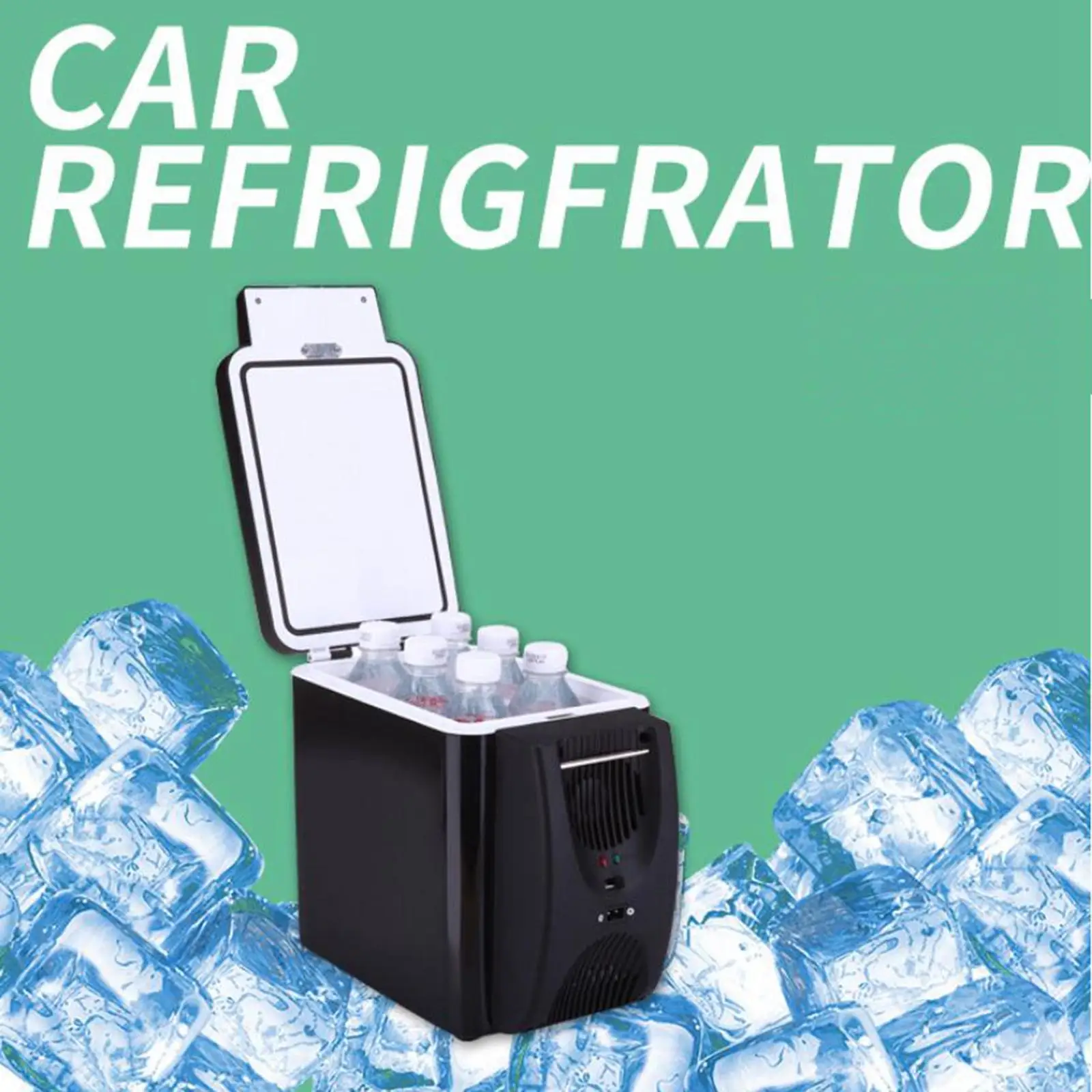 6 Liter Mini Fridge, Dual Using Low  Cooler and Warmer 12 Refrigerator Car Refrigerator for Camping Cars Office Travel Skincare