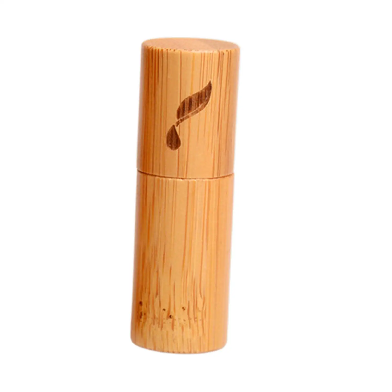 5ml Wooden Roll On Bottles Bamboo Shell Portable for Essential Oil Essence Perfume DIY No Leak Premium Aromatherapy Containers