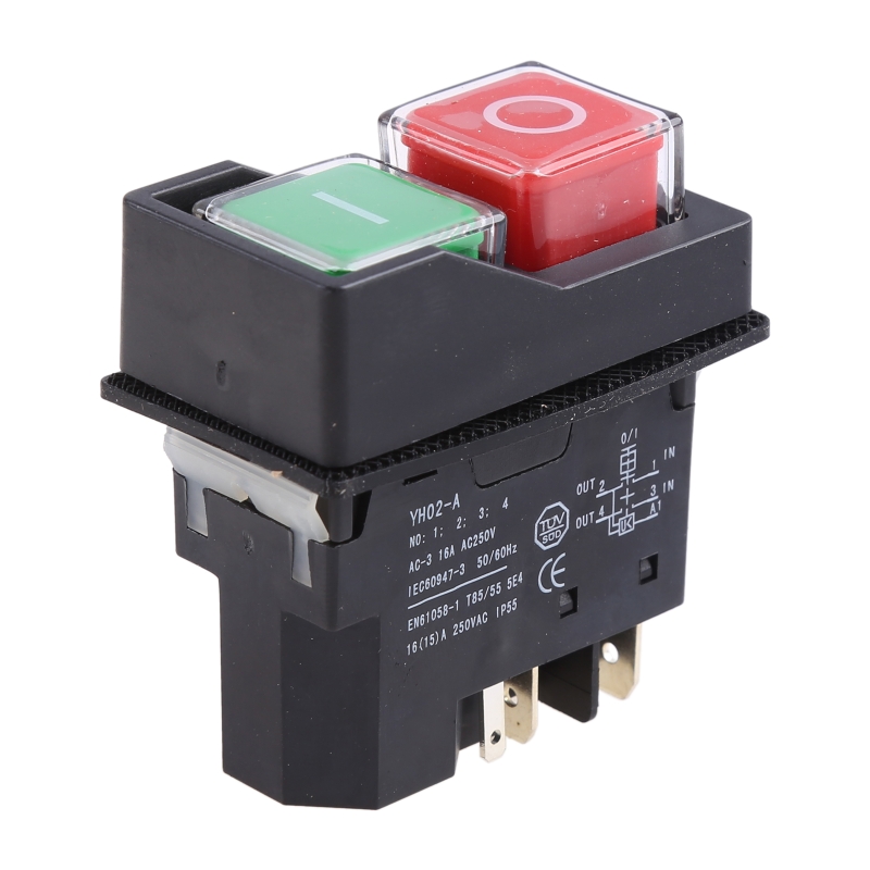 Description Picture 2 of itemKLD-28A/YH02-A Electromagnetic Starter Push Button Switches Machine Tool Equipment IP55 Waterproof Safety Witch 16A