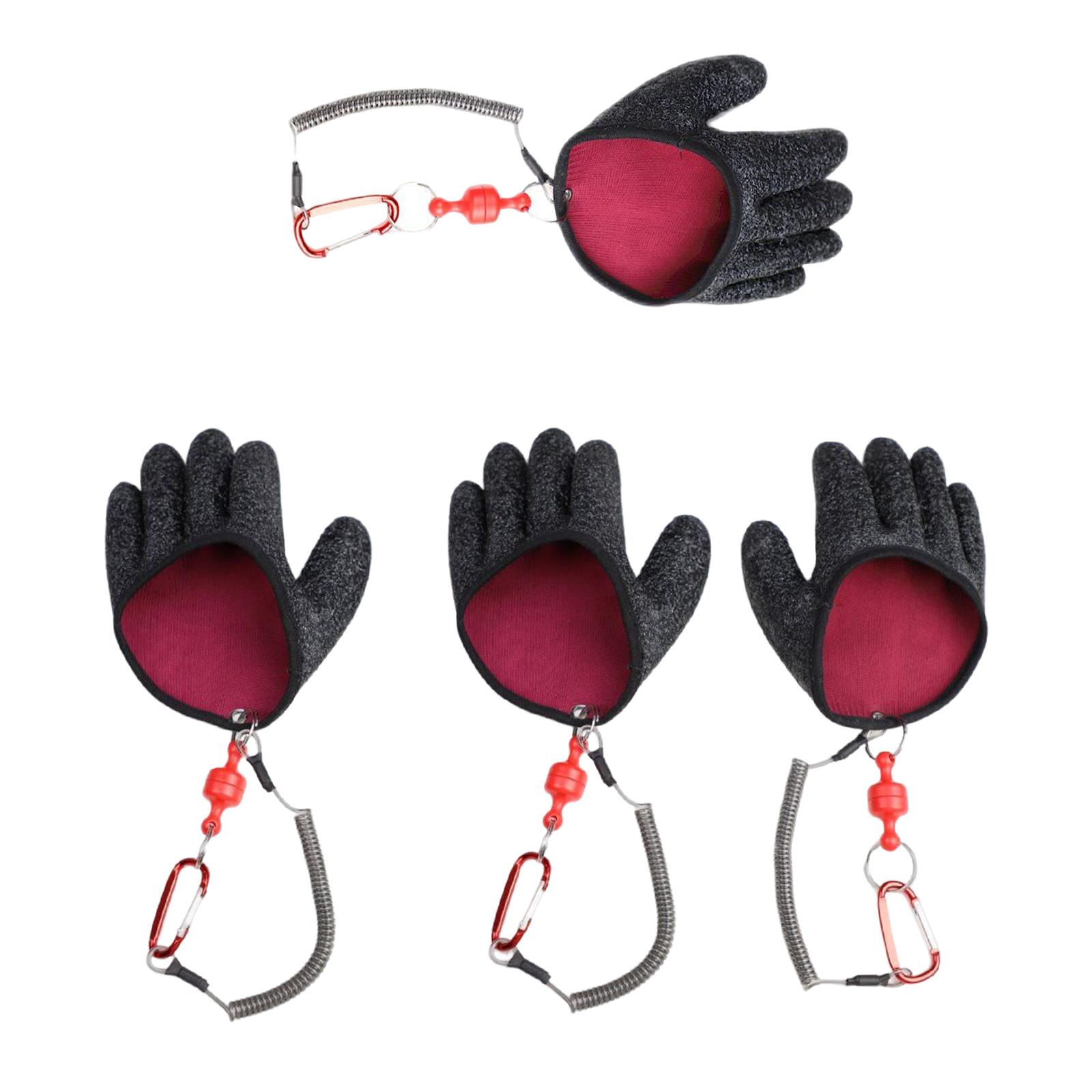 Fishing Gloves Anti Slip Puncture Proof Water Resistant Fish Landing Glove Fish Glove for Women Men Outdoor Activities Cleaning