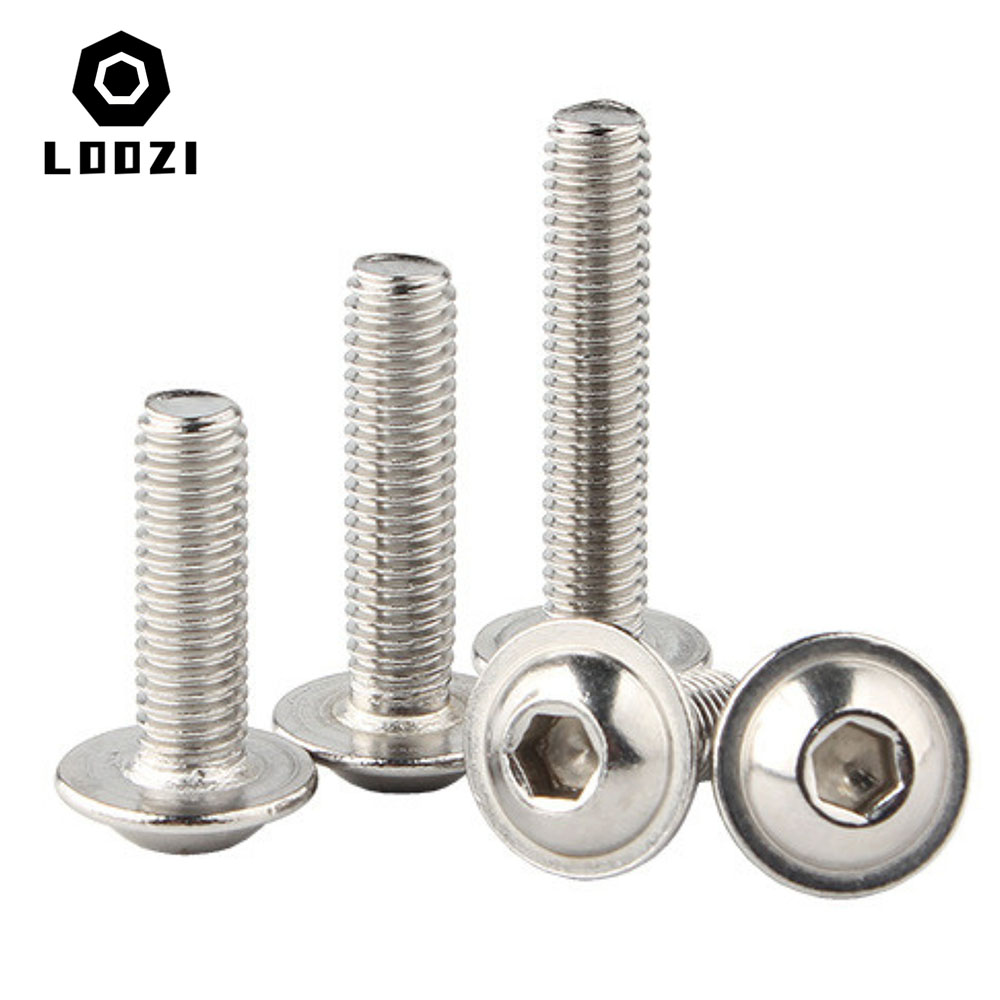 Innen sechs kant schraube mit Innen sechs kant m2 m2, 5 m3 m4 m5 m6 m8 2,5 Innen sechs kant schrauben aus Edelstahl mit Unter leg scheibe – Detail 6