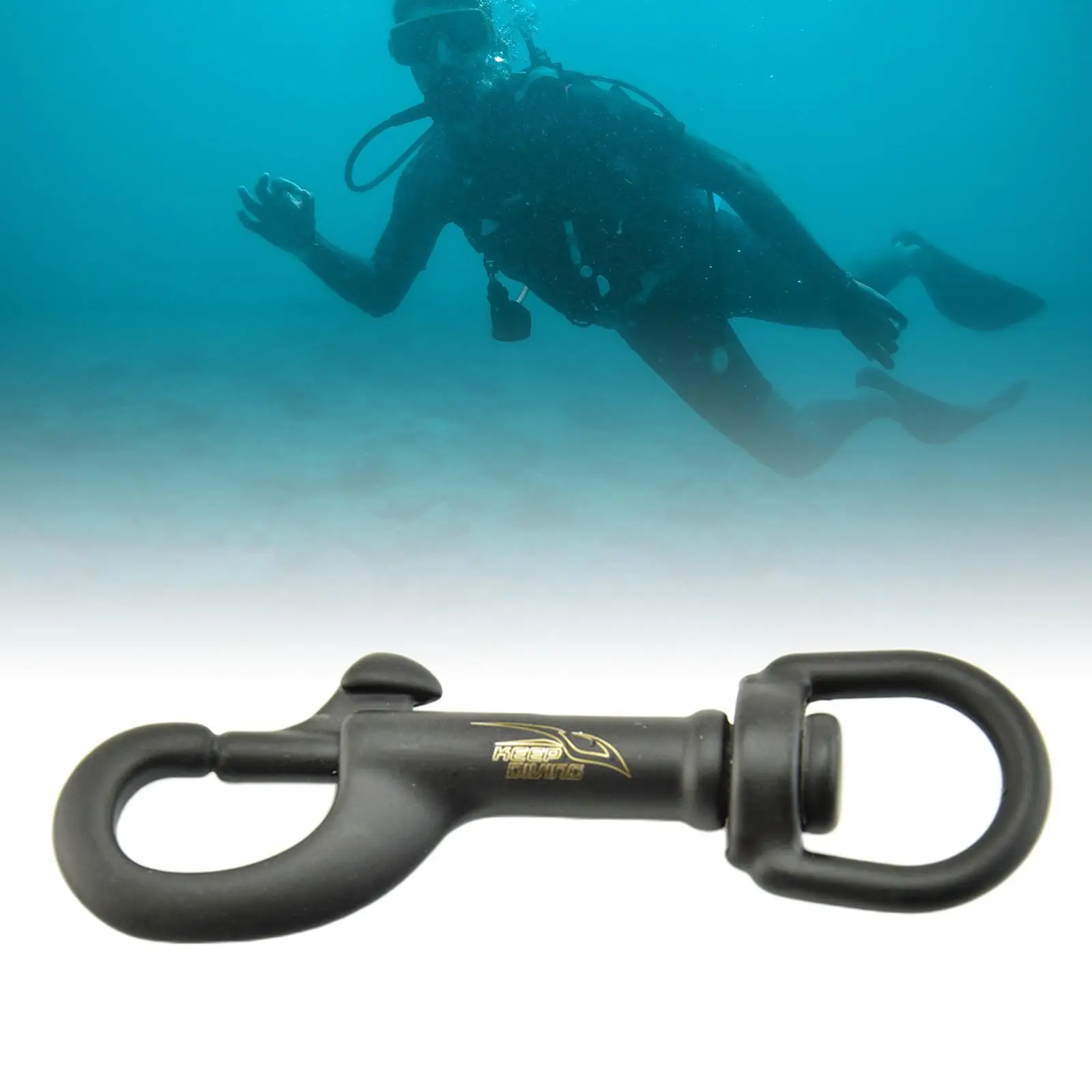  Stainless Steel Unterwasser Scuba Diving Single Bolt Snap Swivel Eye Gear