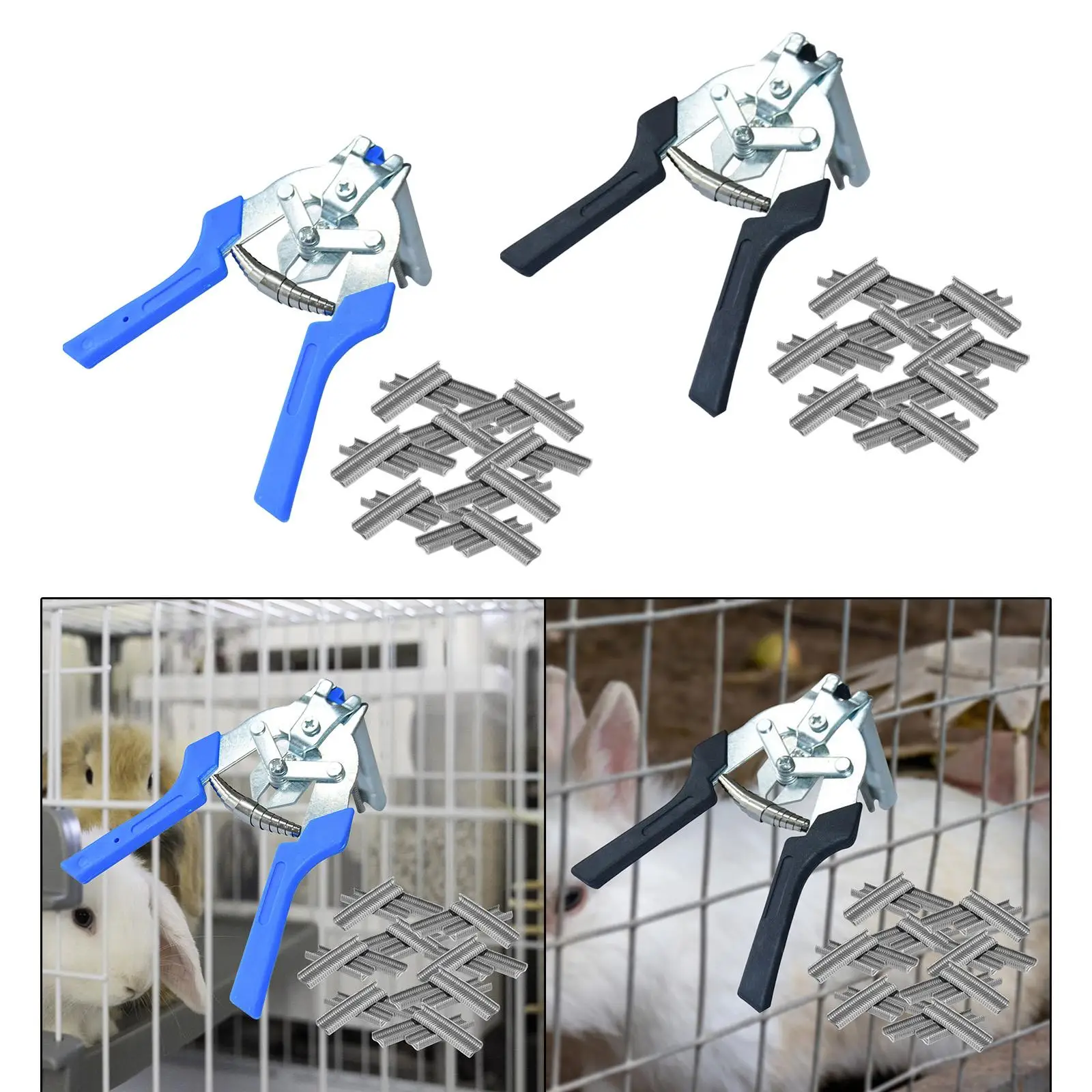 Multifunction Hog Ring Pliers Type clips Pliers Hand Tools with Clips Fastening Plier for Chicken Cage Installation Repair
