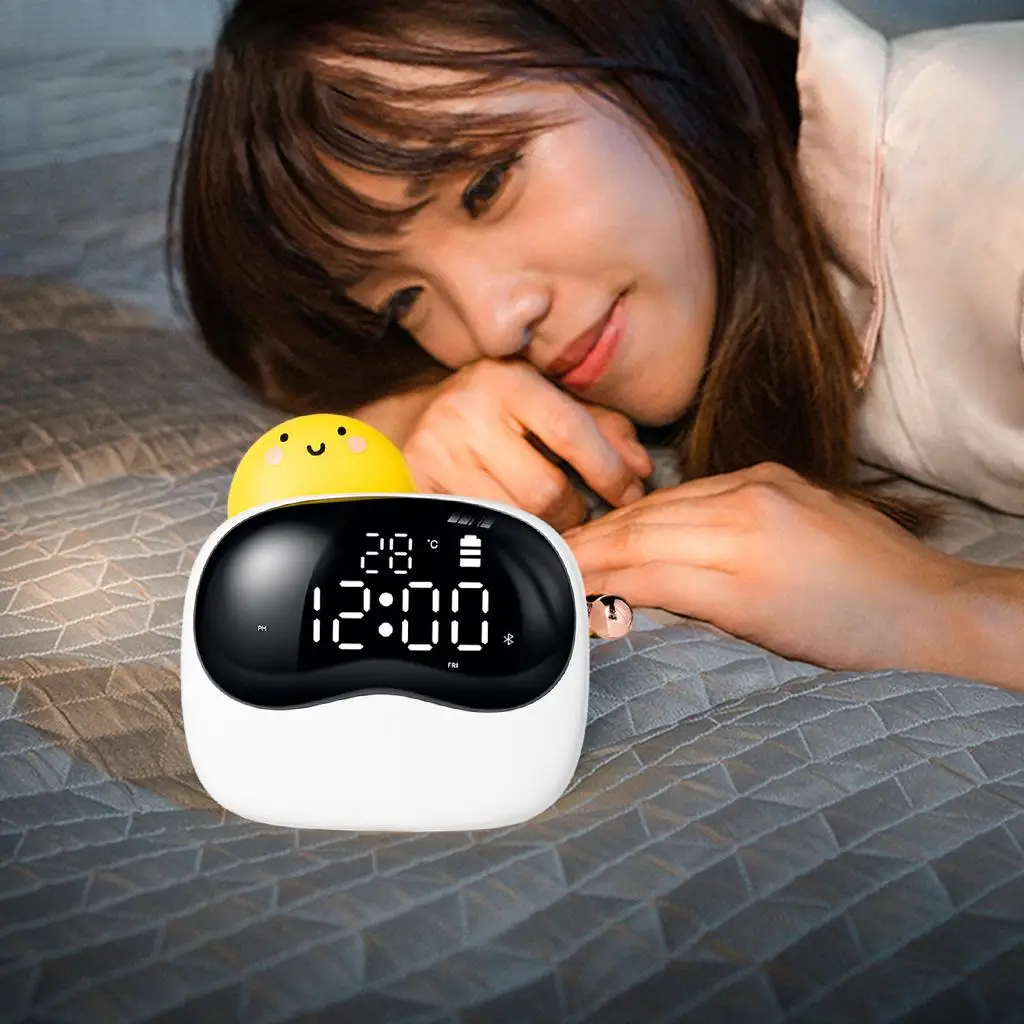 Digital , Night Light Fashion Multi-Function LED Electronic  with USB Power Supply, Voice Control, 