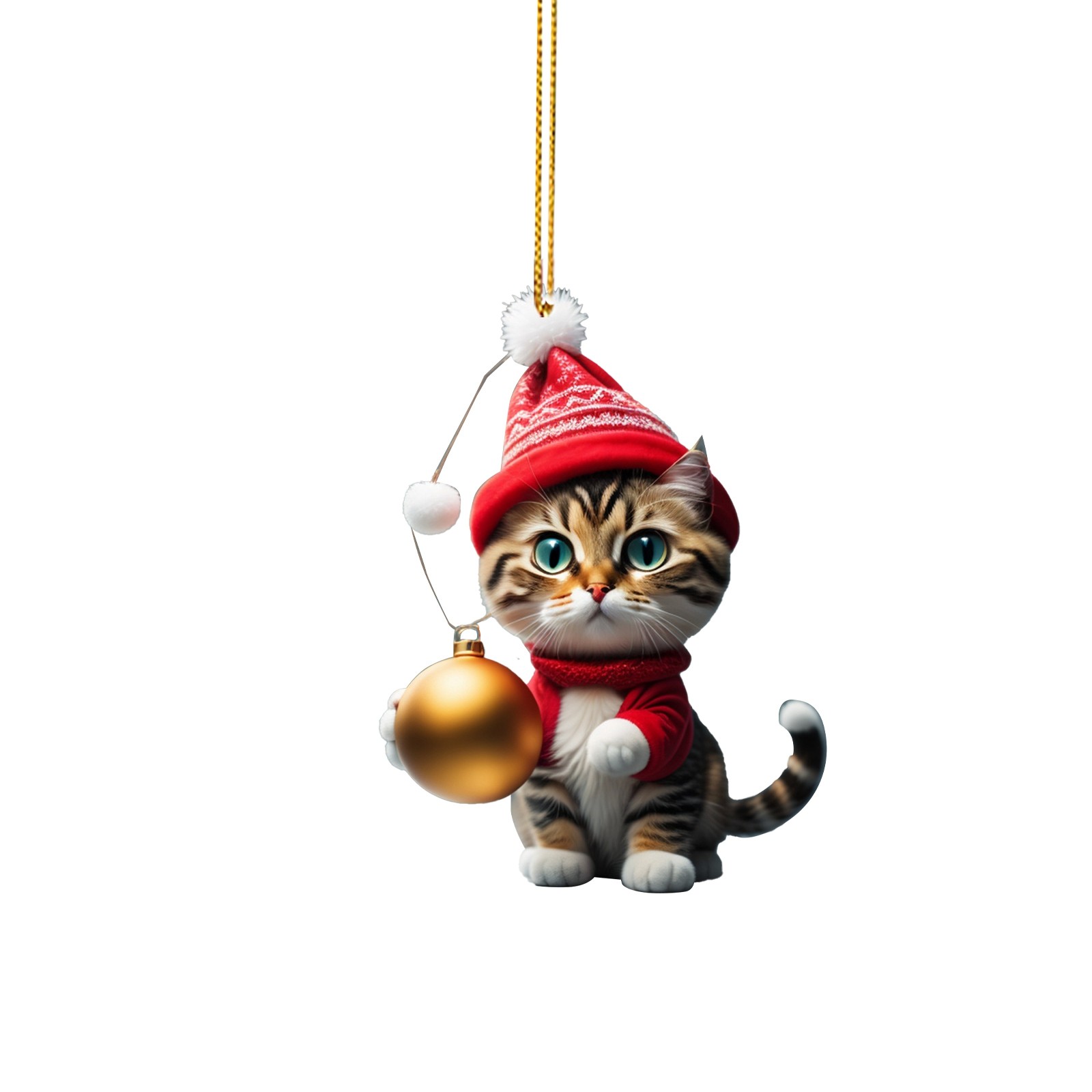 Cat Christmas Tree Pendant - Zarifa