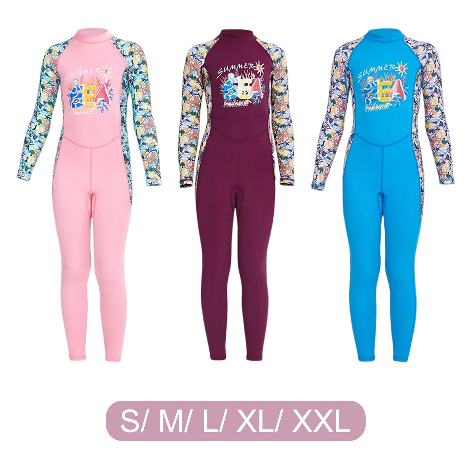 Kids Wetsuit Swimsuit Zipper Long Sleeve Full suits   Scuba Diving Suit Wet Suit for Water Sports Kayaking Surfing Diving