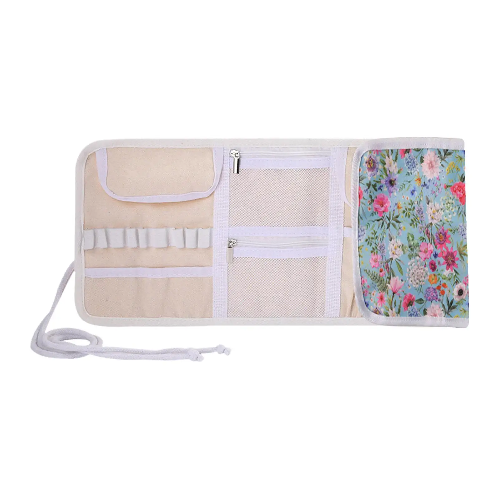 Crochet Hook Case Waterproof Multifunctional Oxford Cloth Knitting Lovers Crochet Beginners Sewing Travel Outdoor Knitting Case