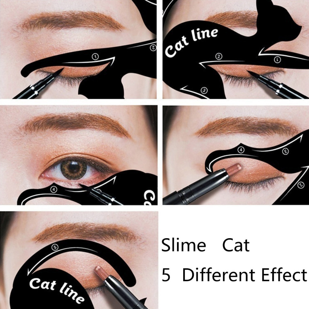 Best of New Beautiful Big Eye Makeup Tool, Black Liquid Eyeliner & Cat Eye Liner Stencil, Eye Arrow Drawing Stencil, Makeup Tools Reviews & Tips - Image 2