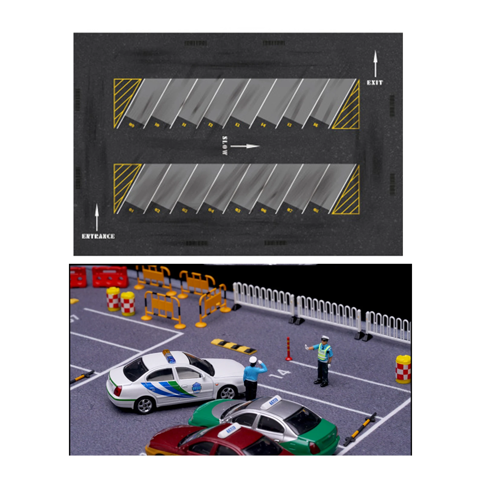 Mouse Pad, Fade  Scene Show Parking , 1/64 Scale for Office Accessories