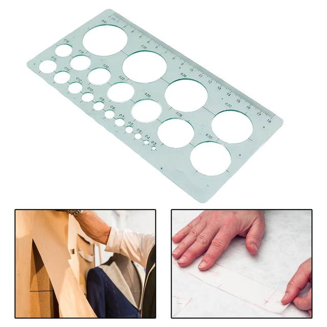 Measuring Template Stencil Circle Drawings Templates Building Formwork Stencils Geometric Drawing Rulers for Office and School