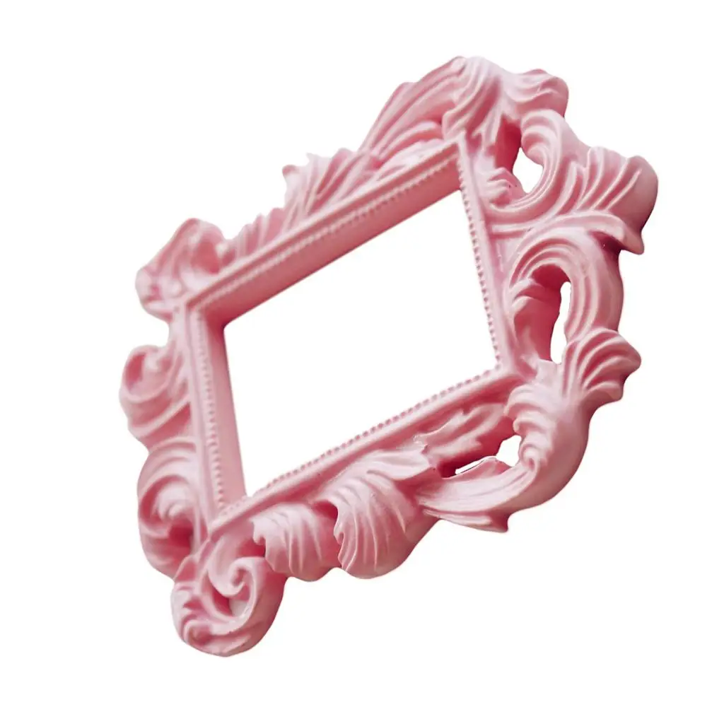 Baroque  Pink Rectangle Resin Wall  Party Supply Home Decoration