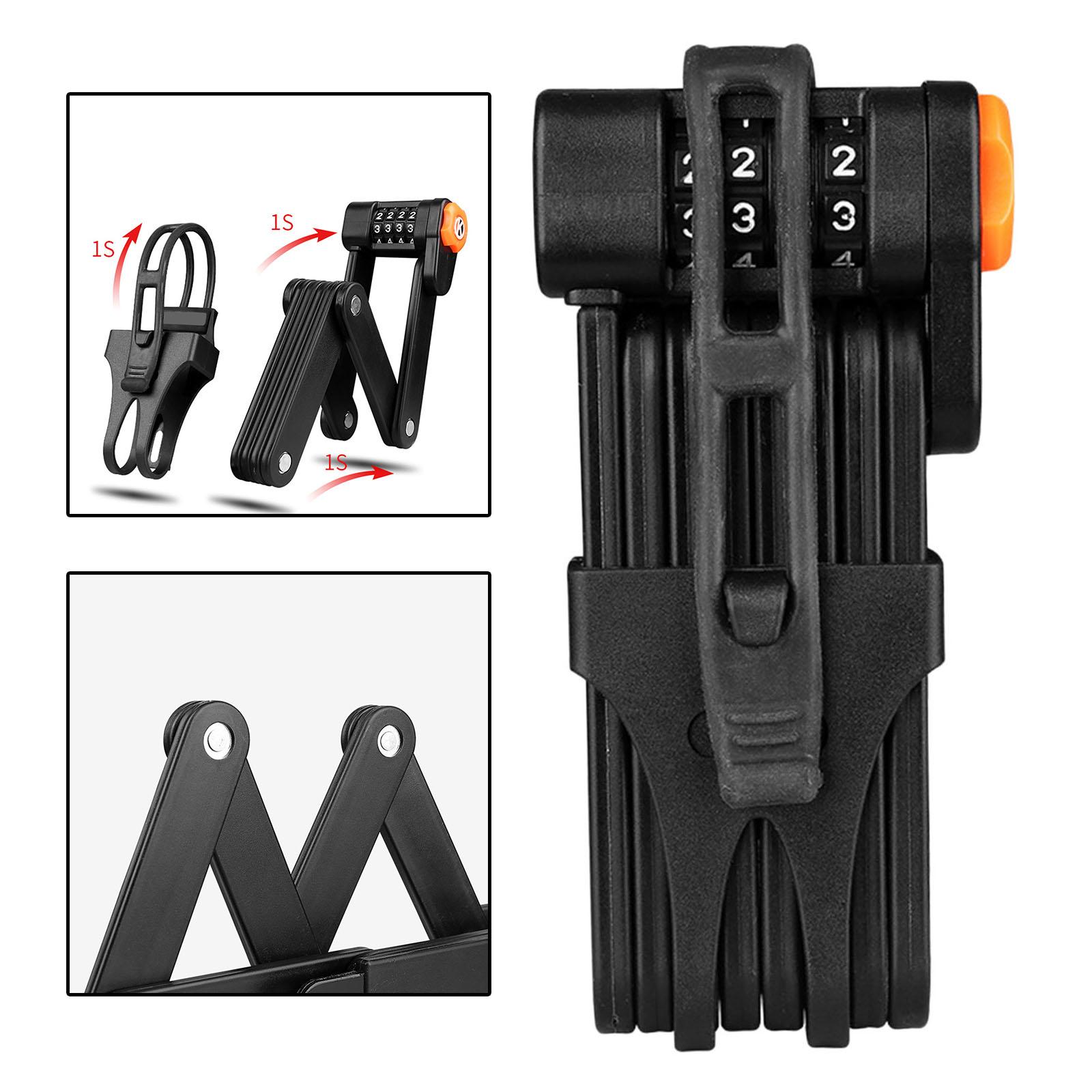 Portable Bike  Folding Password Lock Anti   Dial Digital  Code Combination Locks