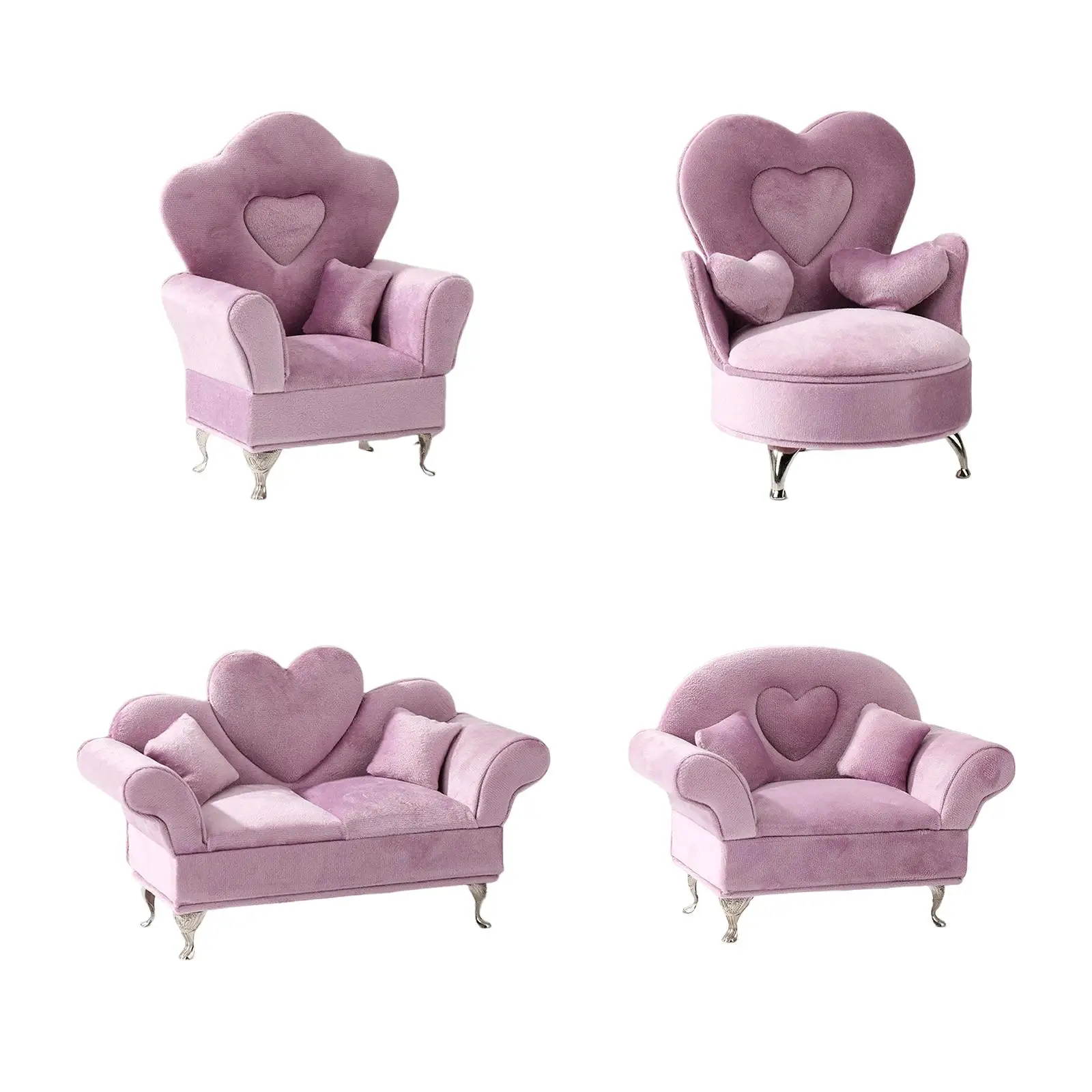 1:6 Sofa Elegant for 12inch Dollhouse Action Figures Furniture Accessories
