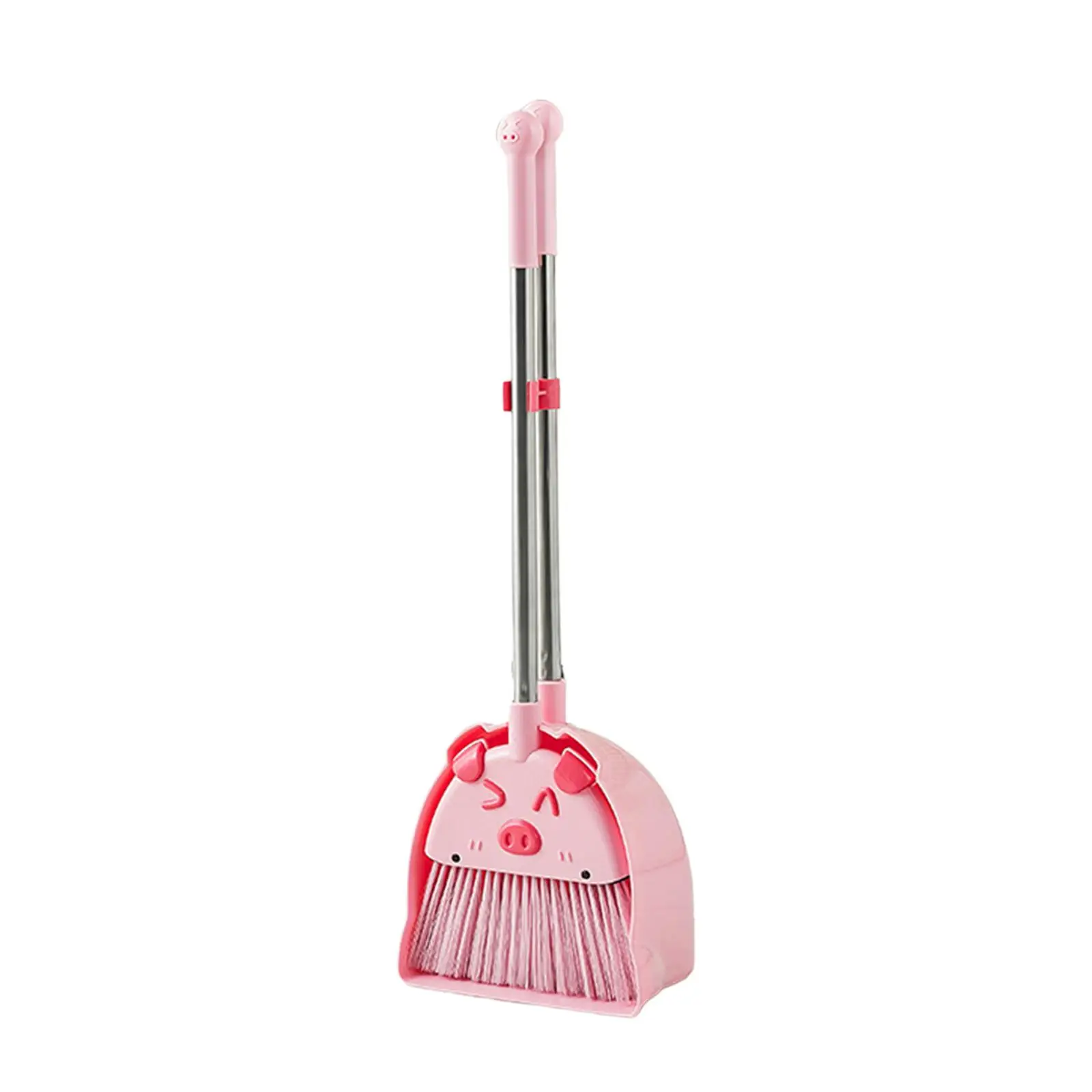 Kids Broom Dustpan Set Children Sweeping House Cleaning Toy Set for Age 3-6