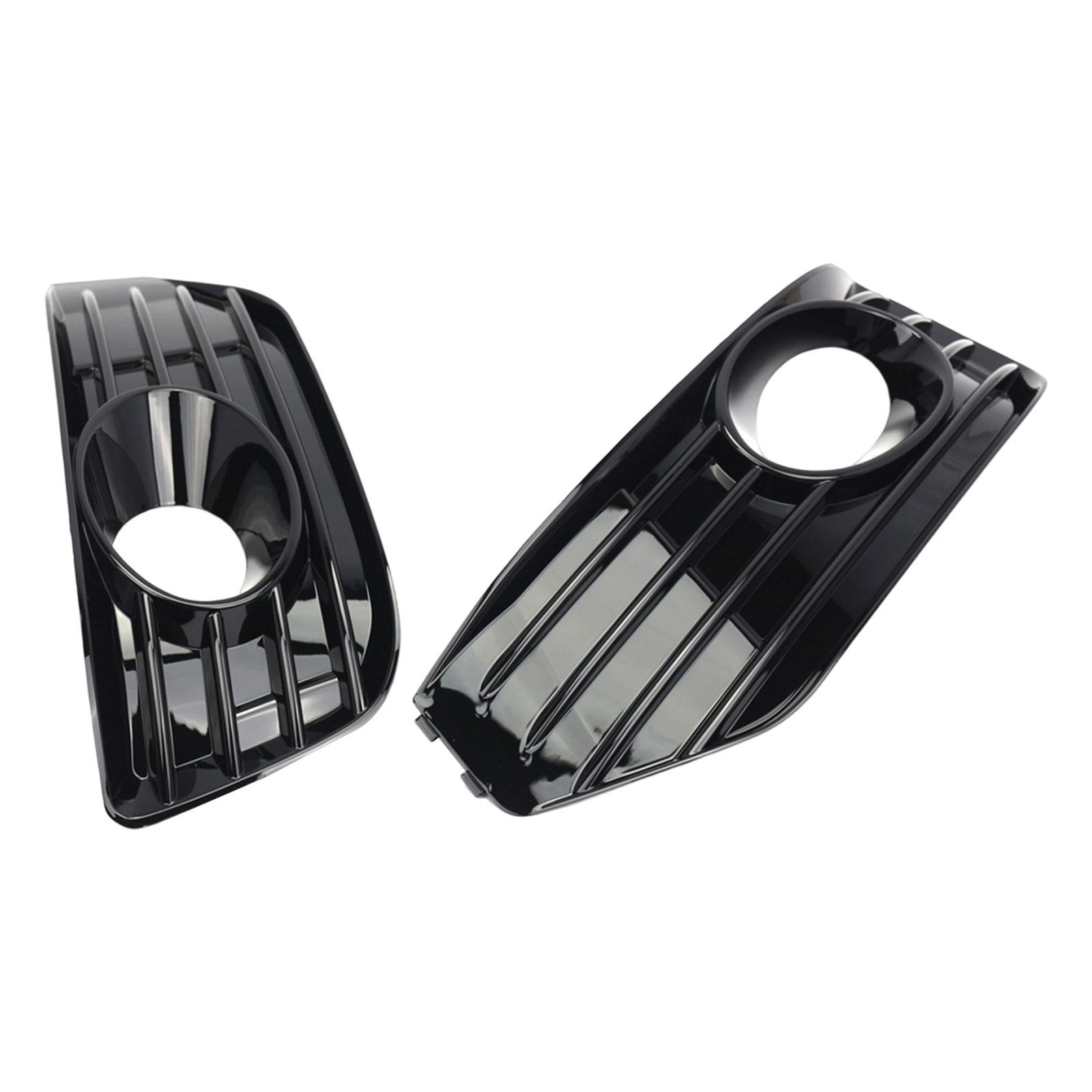 2x Fog Light Cover Grilles Parts Front Bumper Wear Resistant Replace Fog Lamps Grille for VW T5.1 Sportline 2010-2015