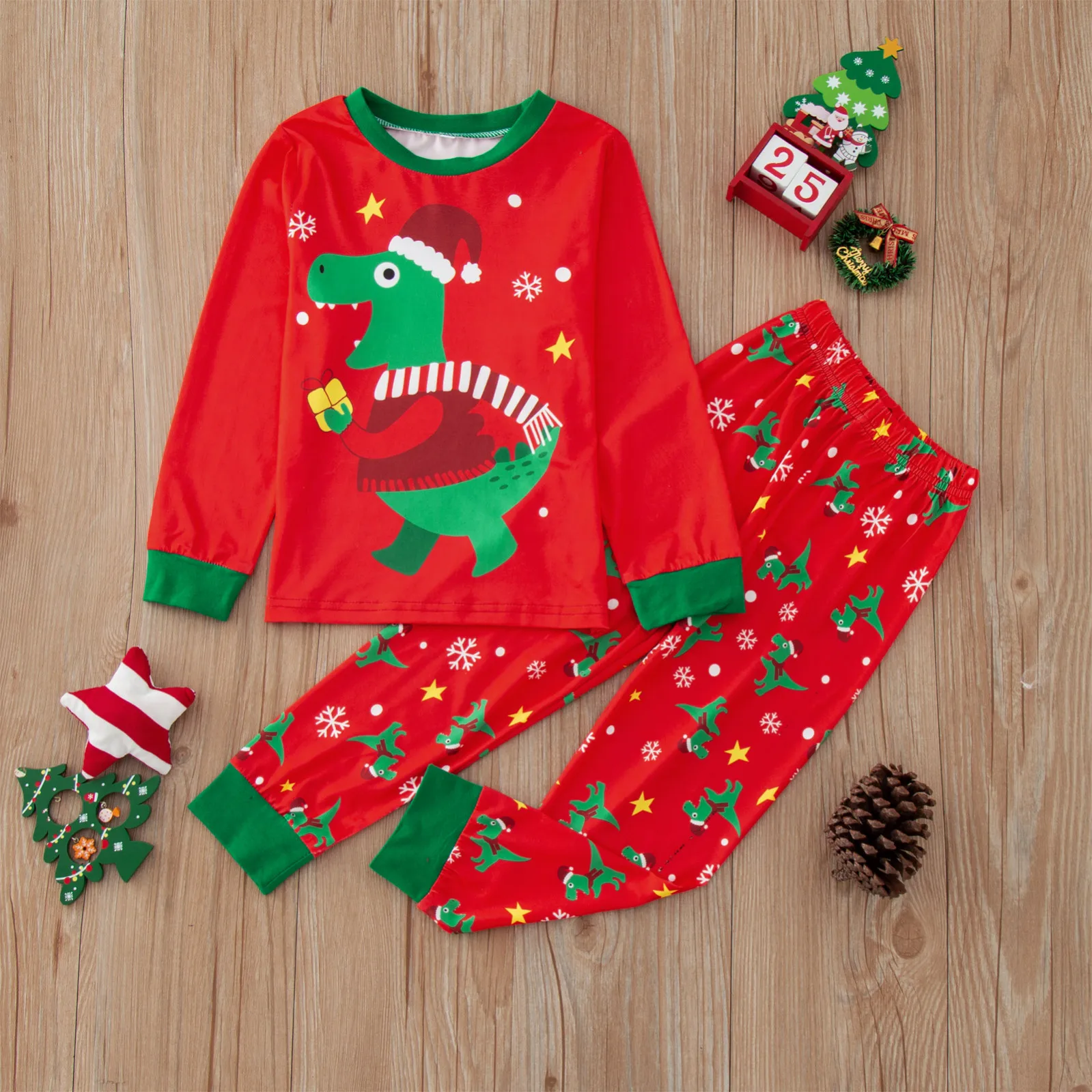 custom pajama sets	 Toddler Baby Kids Boys Warm Pajamas Suit Christmas Pajamas Sleepwear Tops Pants Outfits Suit Casual Clothes Flannel Pants Youth cotton nightgowns
