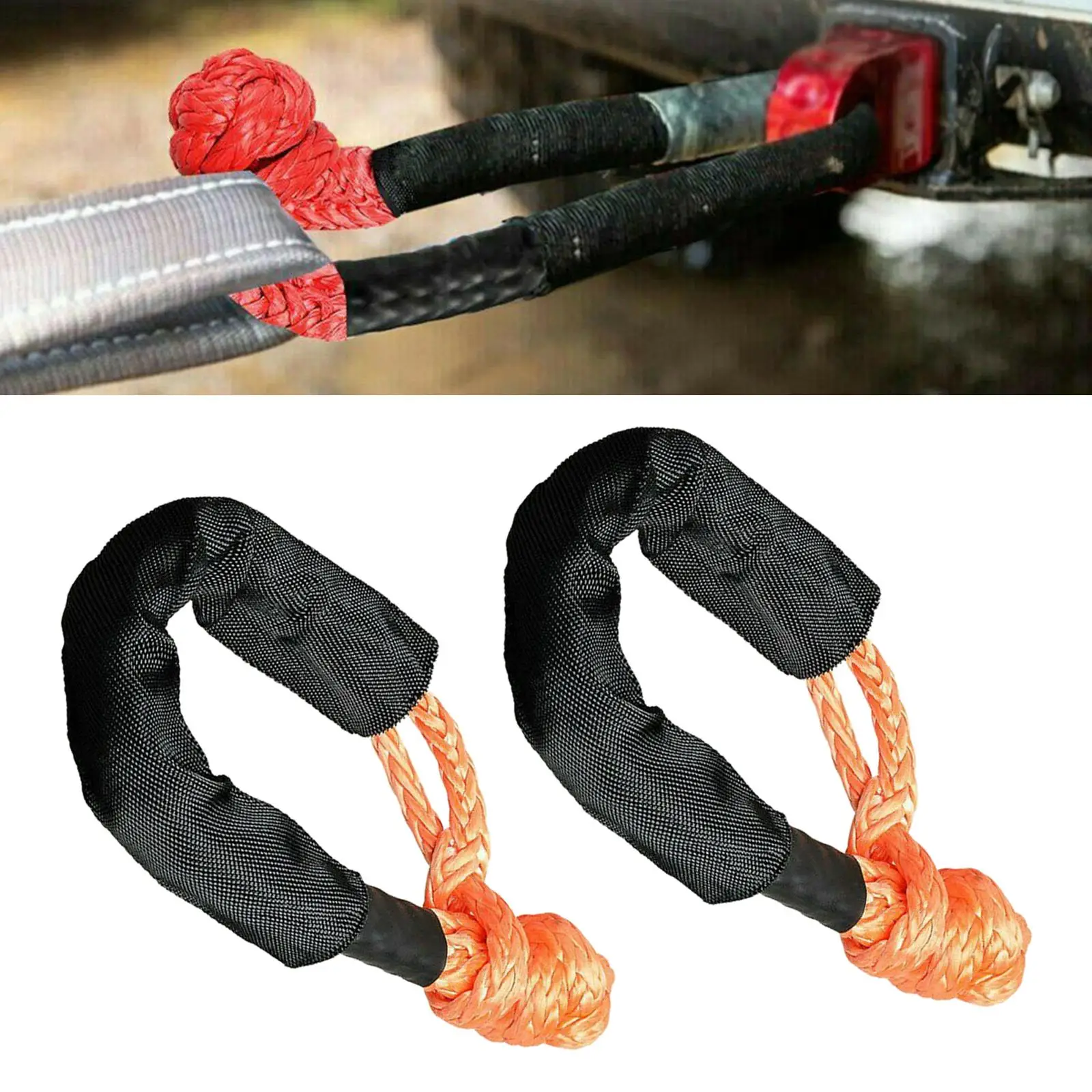 Flexible Synthetic Soft Rope Shackle 1/2