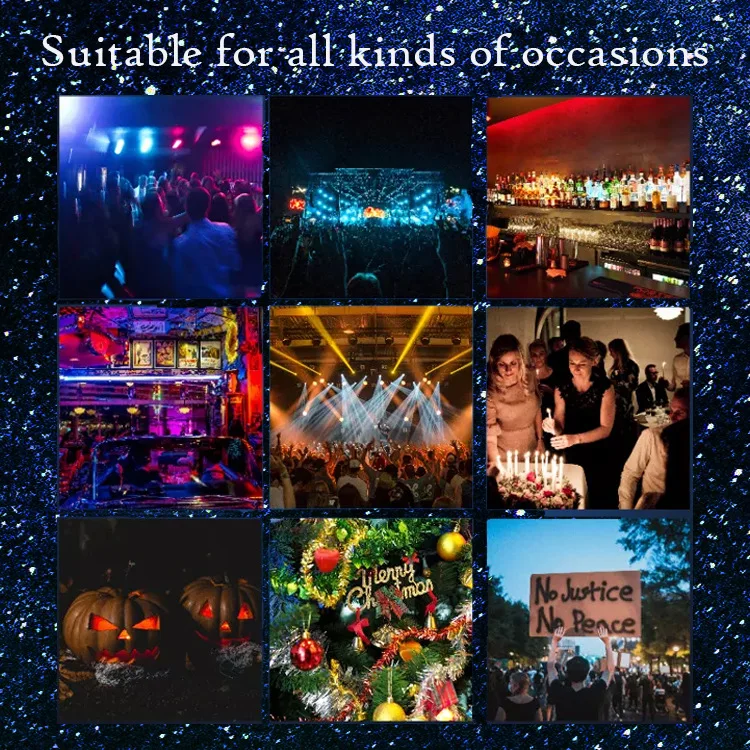 Description Picture 4 of item5PCS Halloween LED Mask Gesture Light Mask Party Light Mask Change Face Induction Party Performance Atmosphere Props