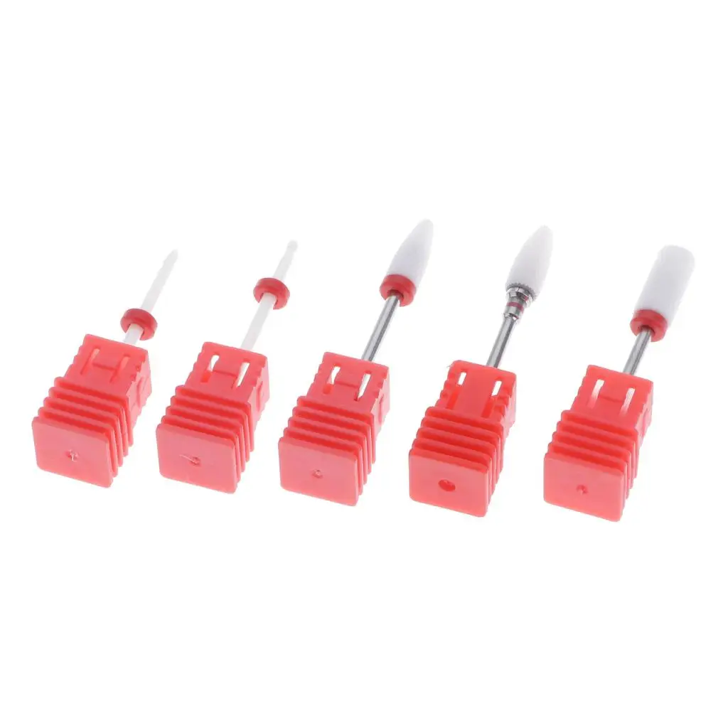 5 Shapes Ceramic   for Cuticle Cleaning And  Removing And Nail Care