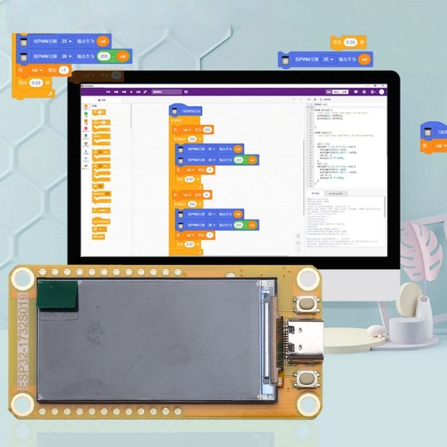 2Pcs ESP32-S3 with 1.9 Inch Display LVGL Development Board WIFI&Bluetooth  170X320 Smart Display Screen TFT Module 