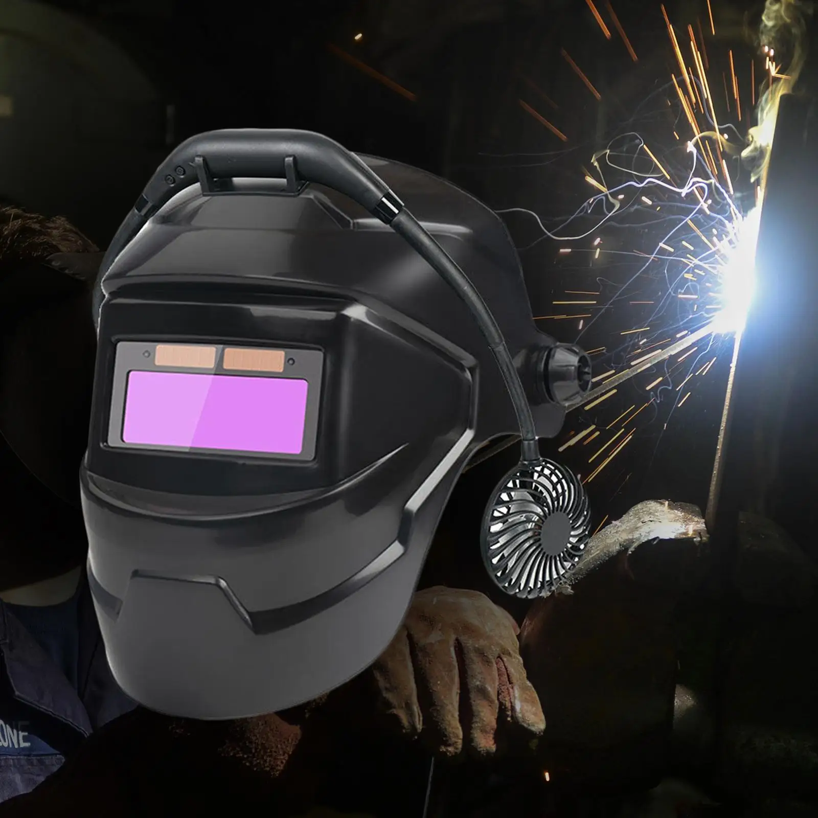 Welding Mask Hood Auto Darkening Welder Mask Comfortable to Wear Professional with Side View Face Protector for Welding Workers