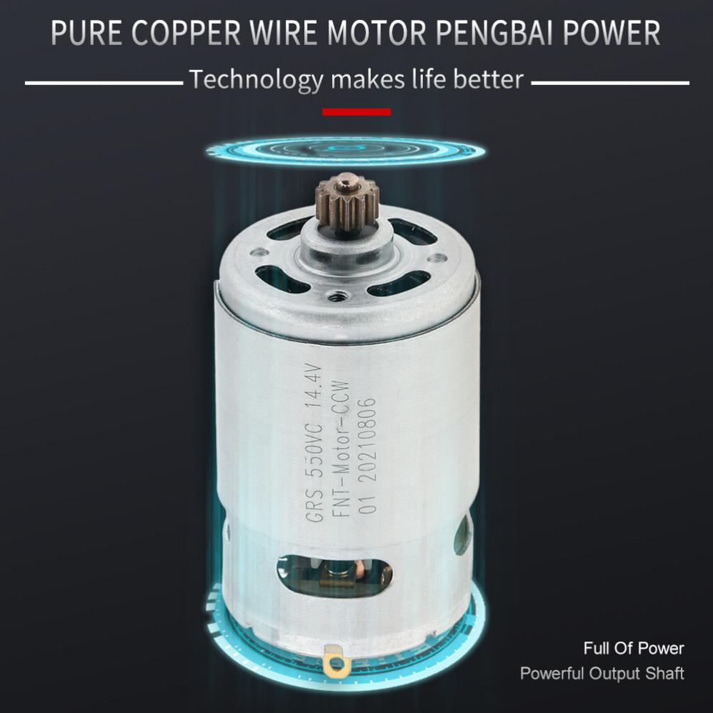 S5f82cce51fef4307a862ed15ebb7222bY RS550 9/11/12/13/14 silnik elektryczny DC zębów 10.8V/12V/14.4V/16.8V/18V/21V/25V silnik wiertło do wkrętarki z przekładnią o wysokim momencie obrotowym