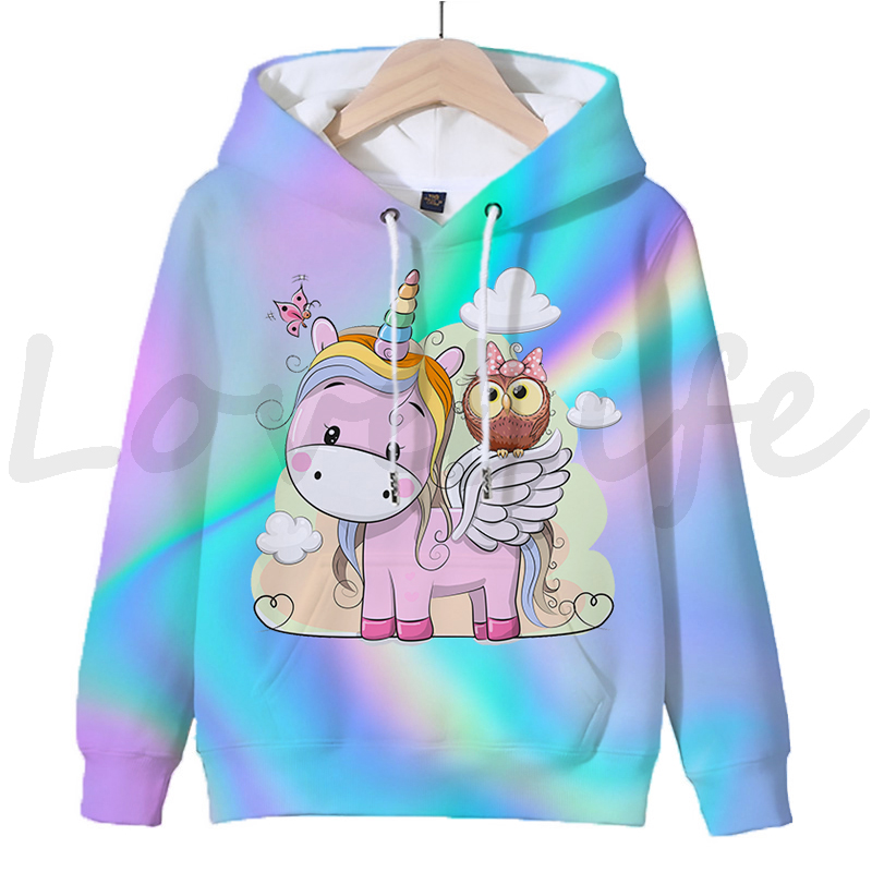 Unicorn 3D Printed Hoodies For Kids | Unilovers