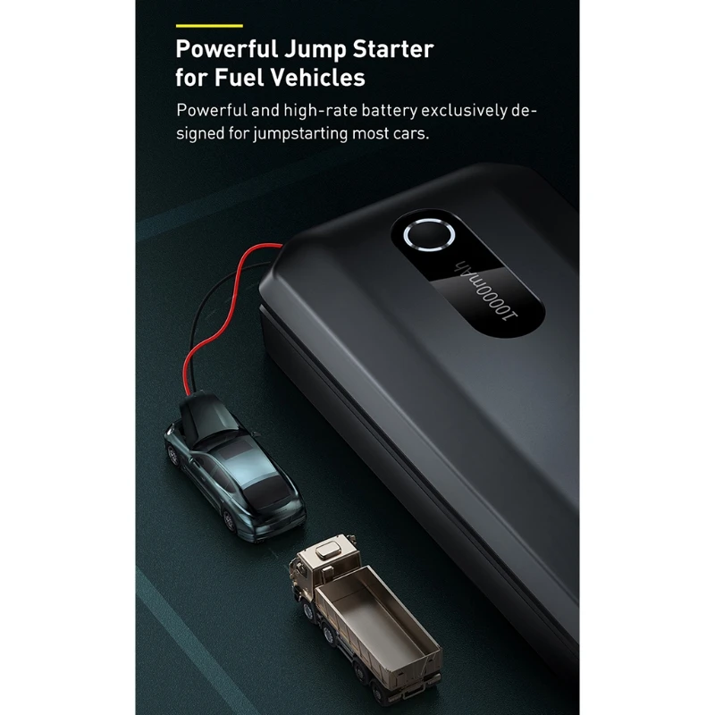 car battery jump starter 12V Battery Jump Starter with Cables Portable Power Bank LED Light for Emergency Car Emergency Booster Starting Device audew jump starter