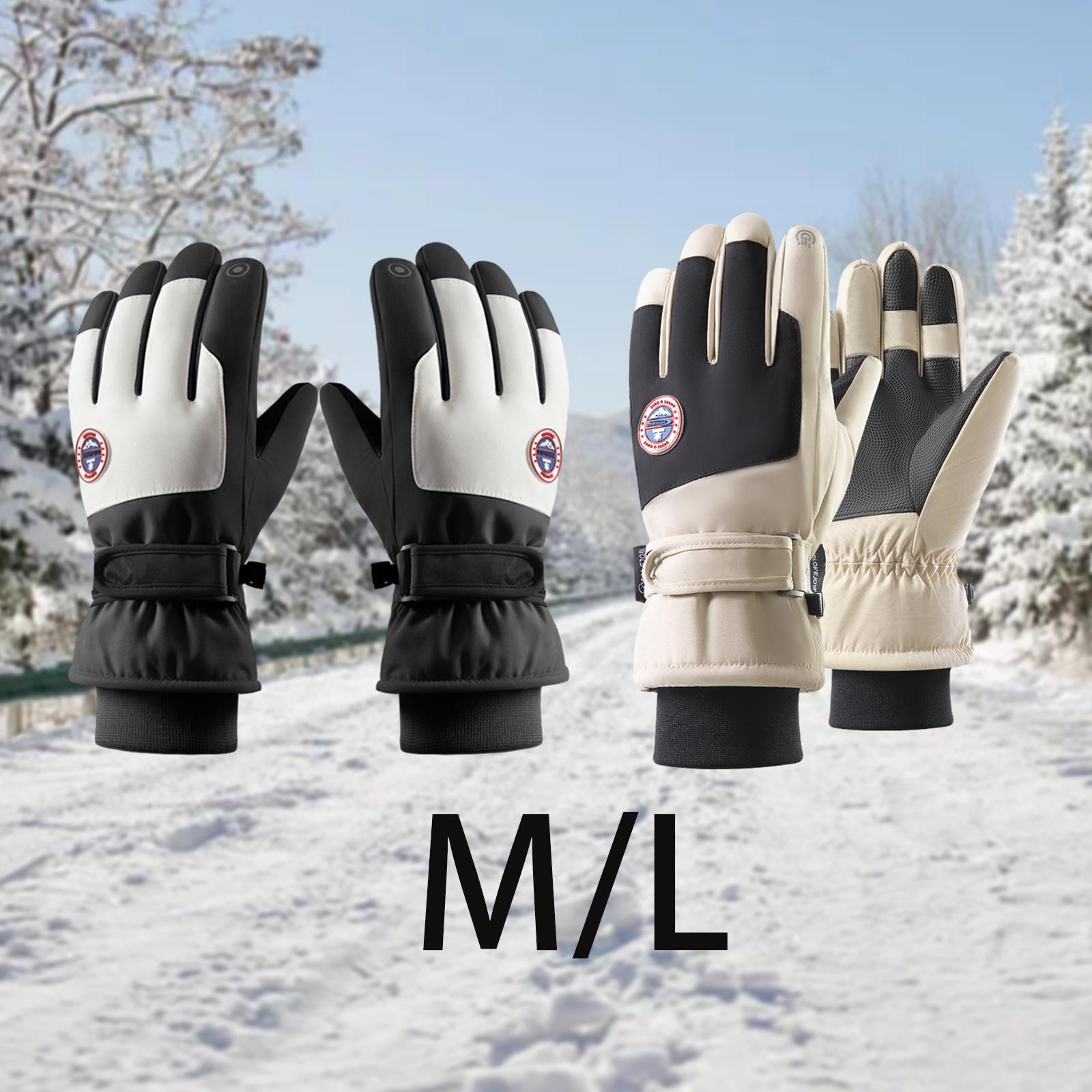 Guantes de esquí de invierno guantes de esquí de nieve con pantalla táctil para correr deportes al aire libre