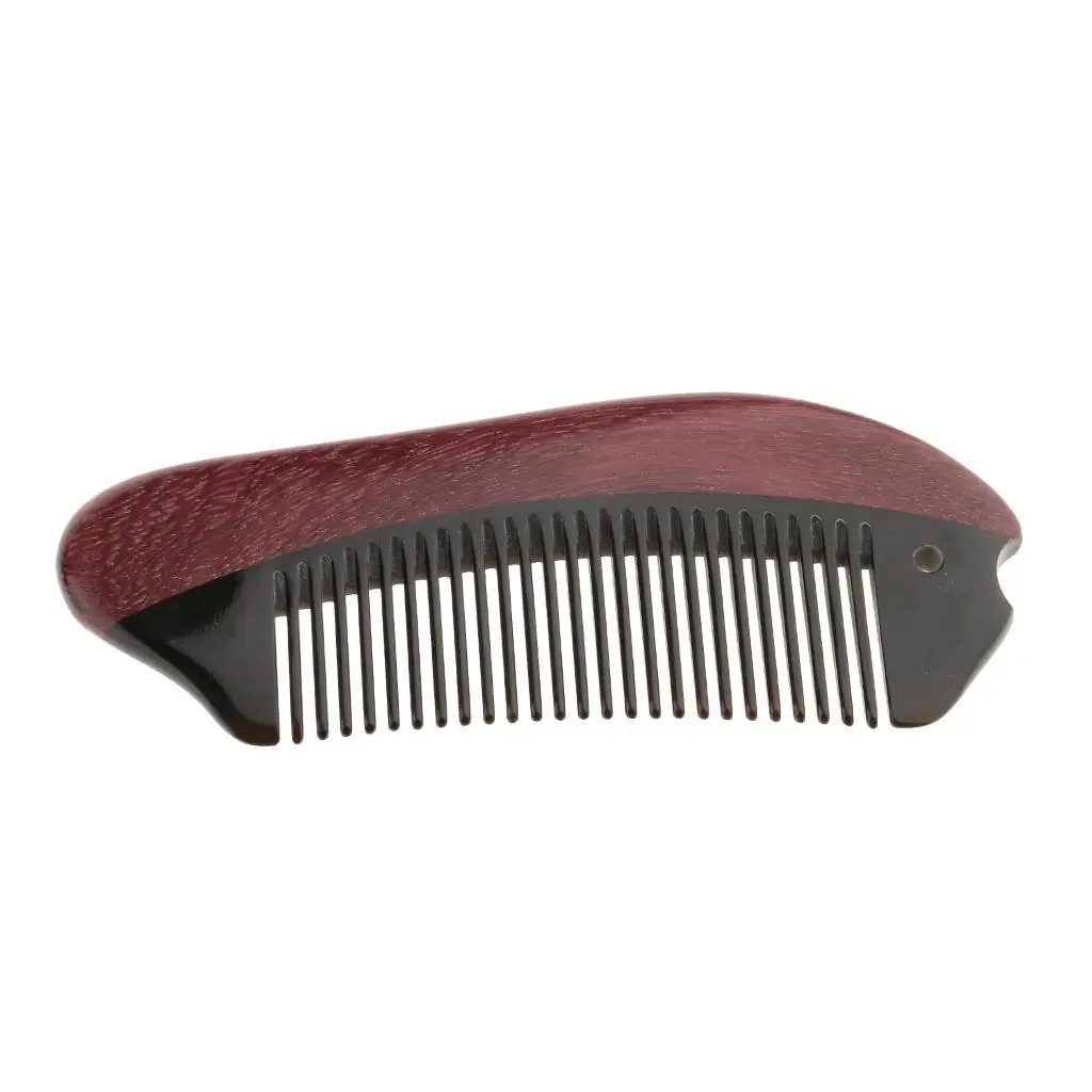 2 Pieces Handmade Anti Natural Wood Beard Hair Massage Combs