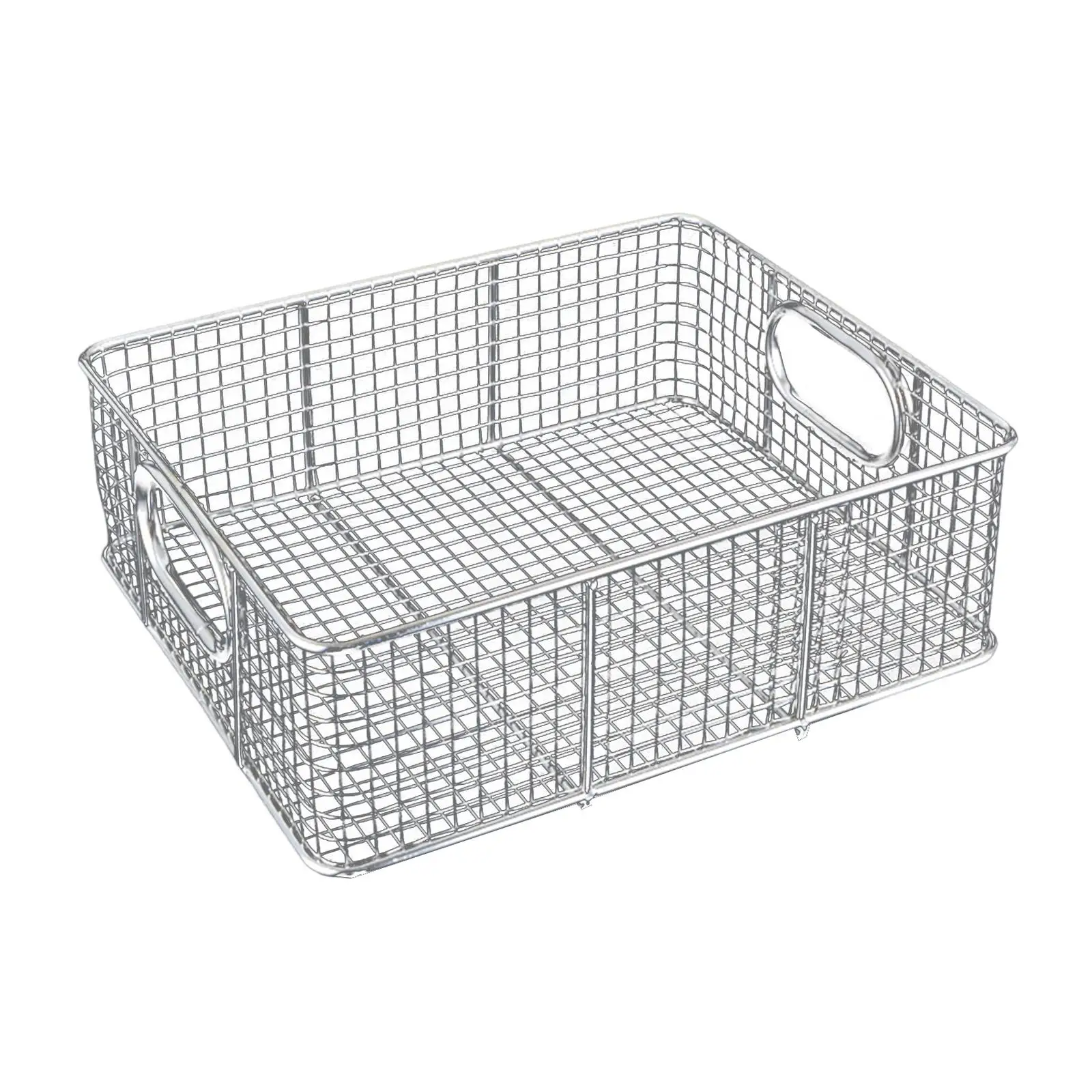 Metal Wire Food Basket Rectangular Food Display Buffet Server Buffet Basket for Restaurant Commercial Use Counter Home Tabletop