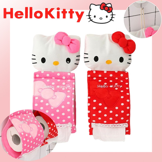 Hello Kitty Tissue Box Cute Wall-mounted Cartoon Kawaii