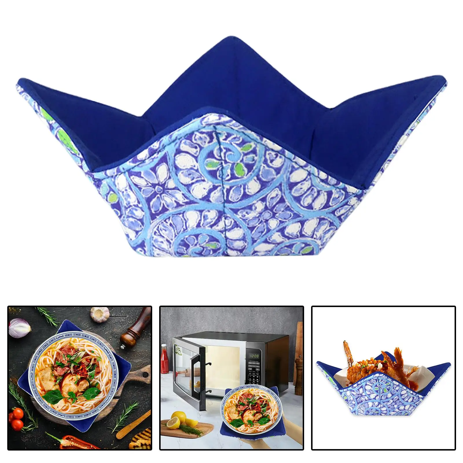 Cloth Bowl Cozy Microwave  Utensil Tools Heat Resistant Kitchen Accessories  Multipurpose Bowl Potholder for  Soup Pot