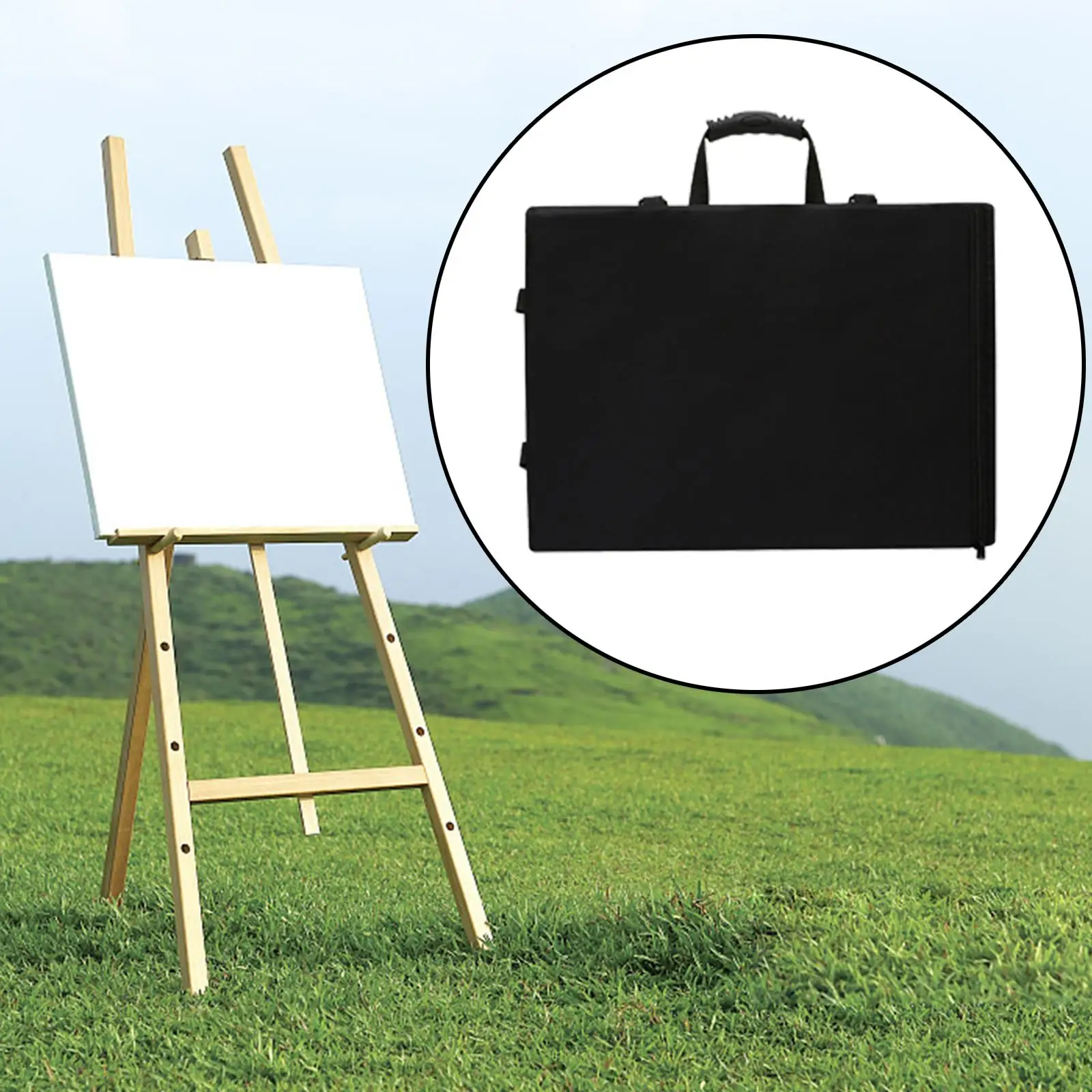 Art Portfolio Case Portfolio Backpack Large for Canvas Artwork Sketching