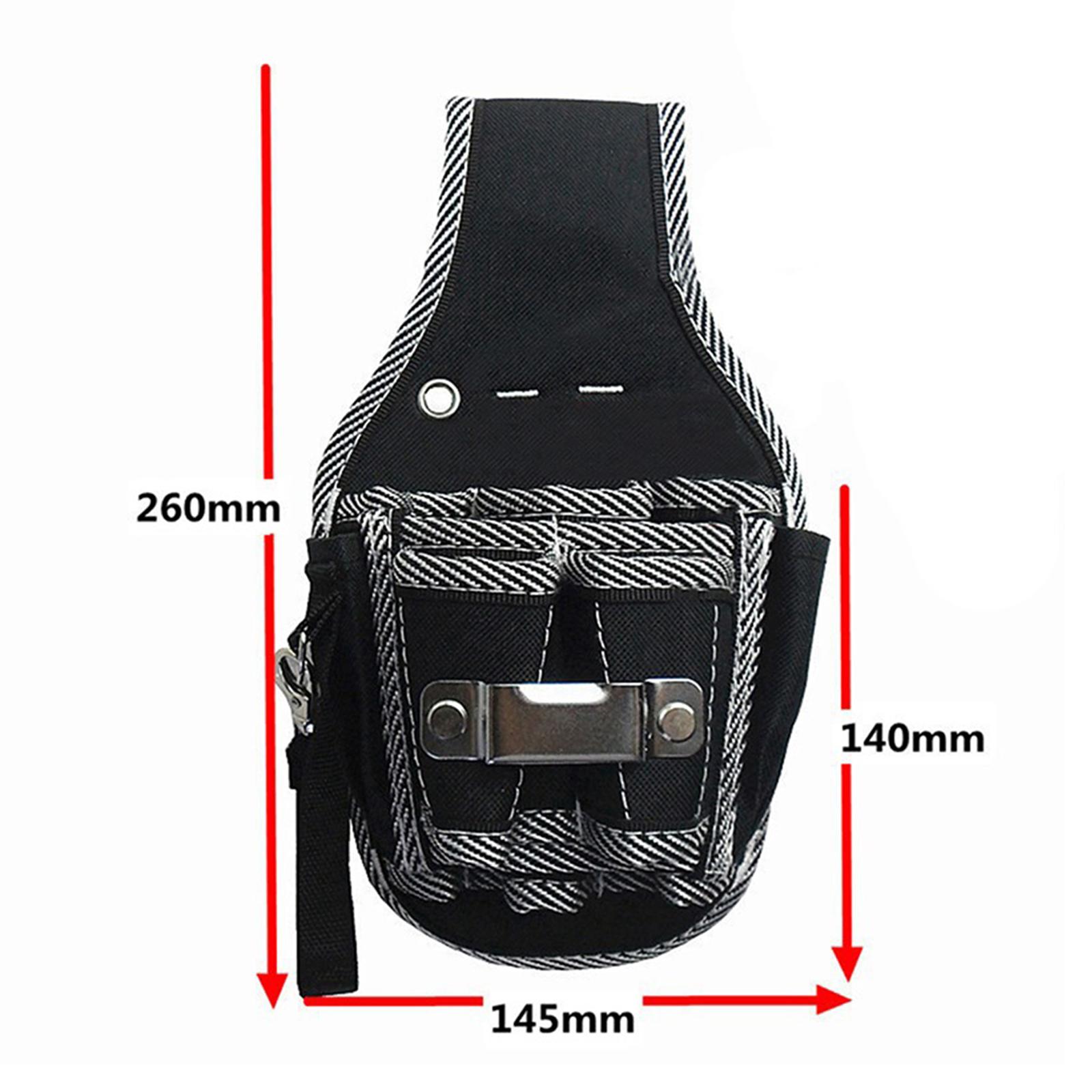 Multifunctional Tool Pouch Bag with Belt Adjustable Waist Belt Tool Storage Pouch for Mechanics Home DIY Construction Carpenter