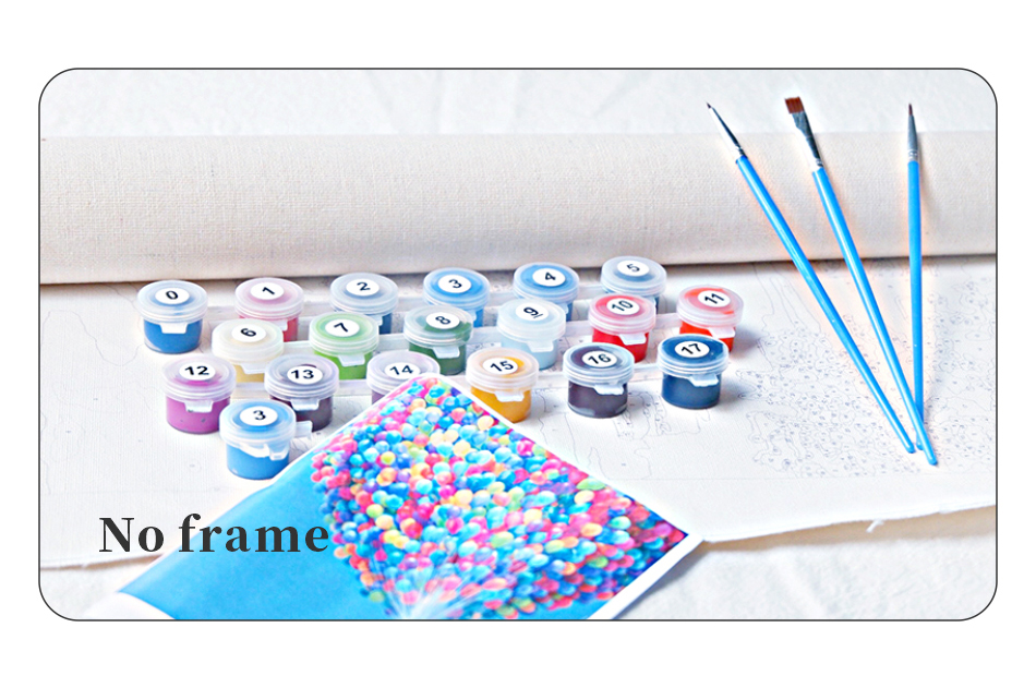 DIY pintura por número para Starry Night,