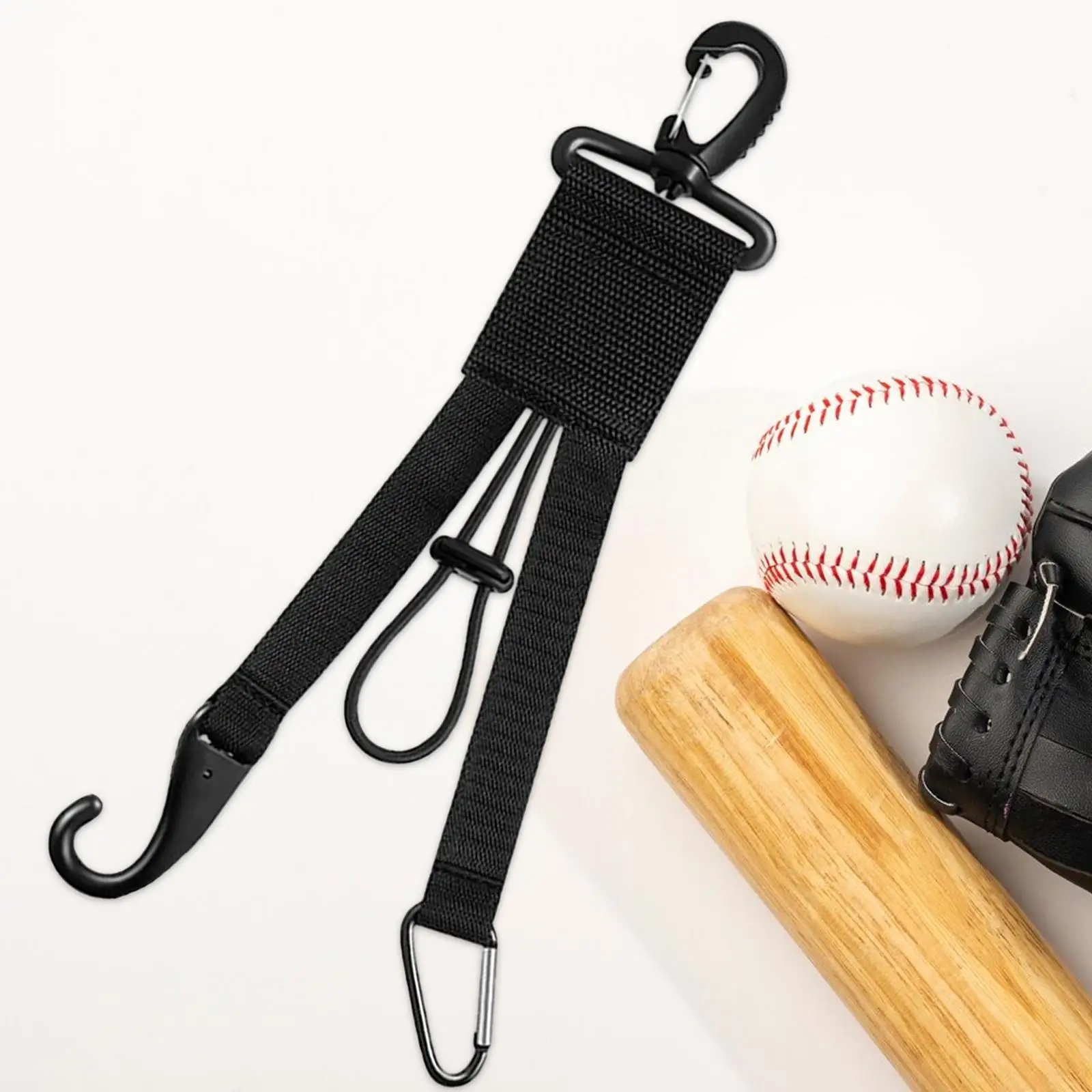 Baseball Softball Gear Hanger Fits in Any Backpack Keeps Your Glove Hat Bats Clean Adjustable Bungee Loop Dugout Organizer