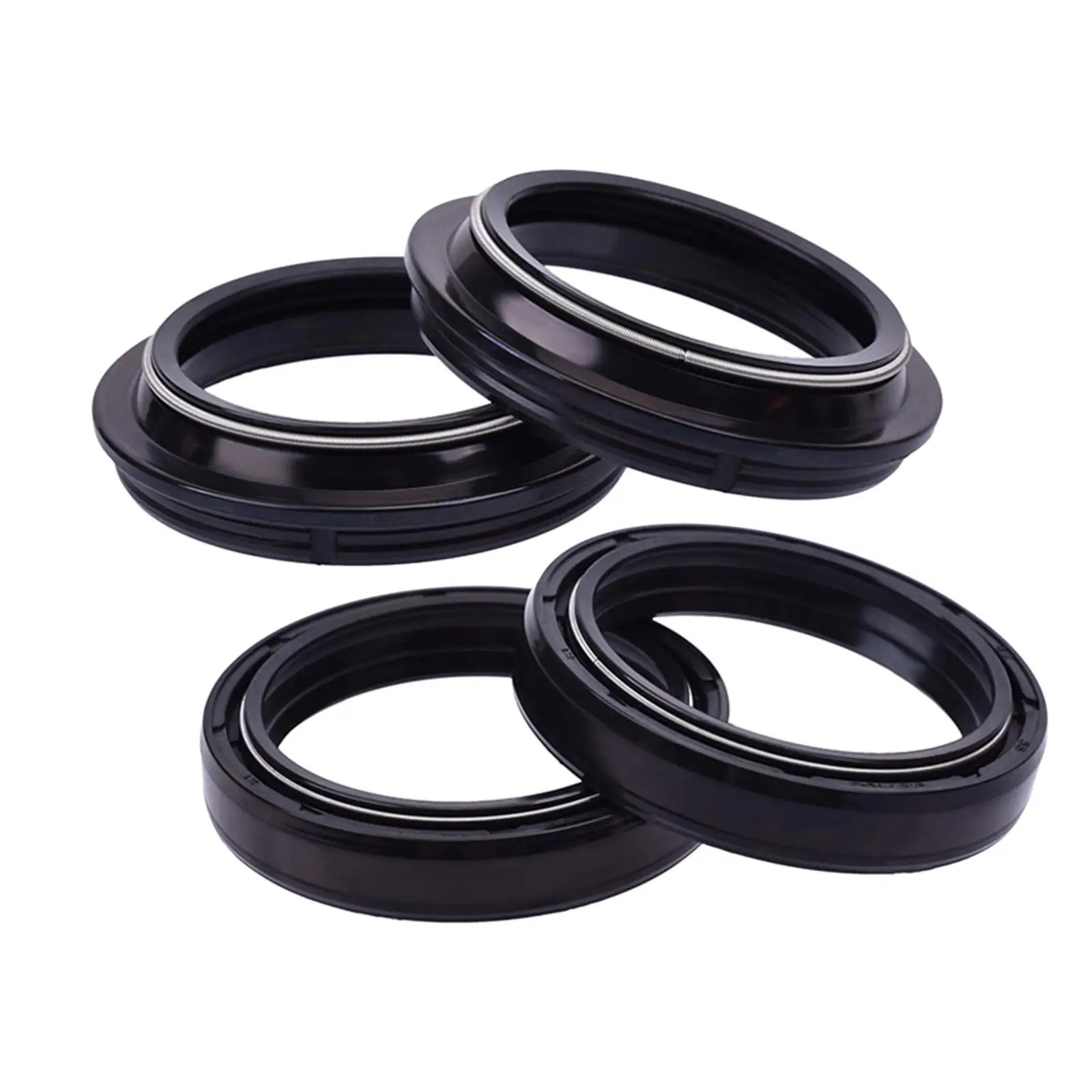 Front Fork Shock Oil Seal and Dust Seal Set 47x58x11mm Accessory Durable for