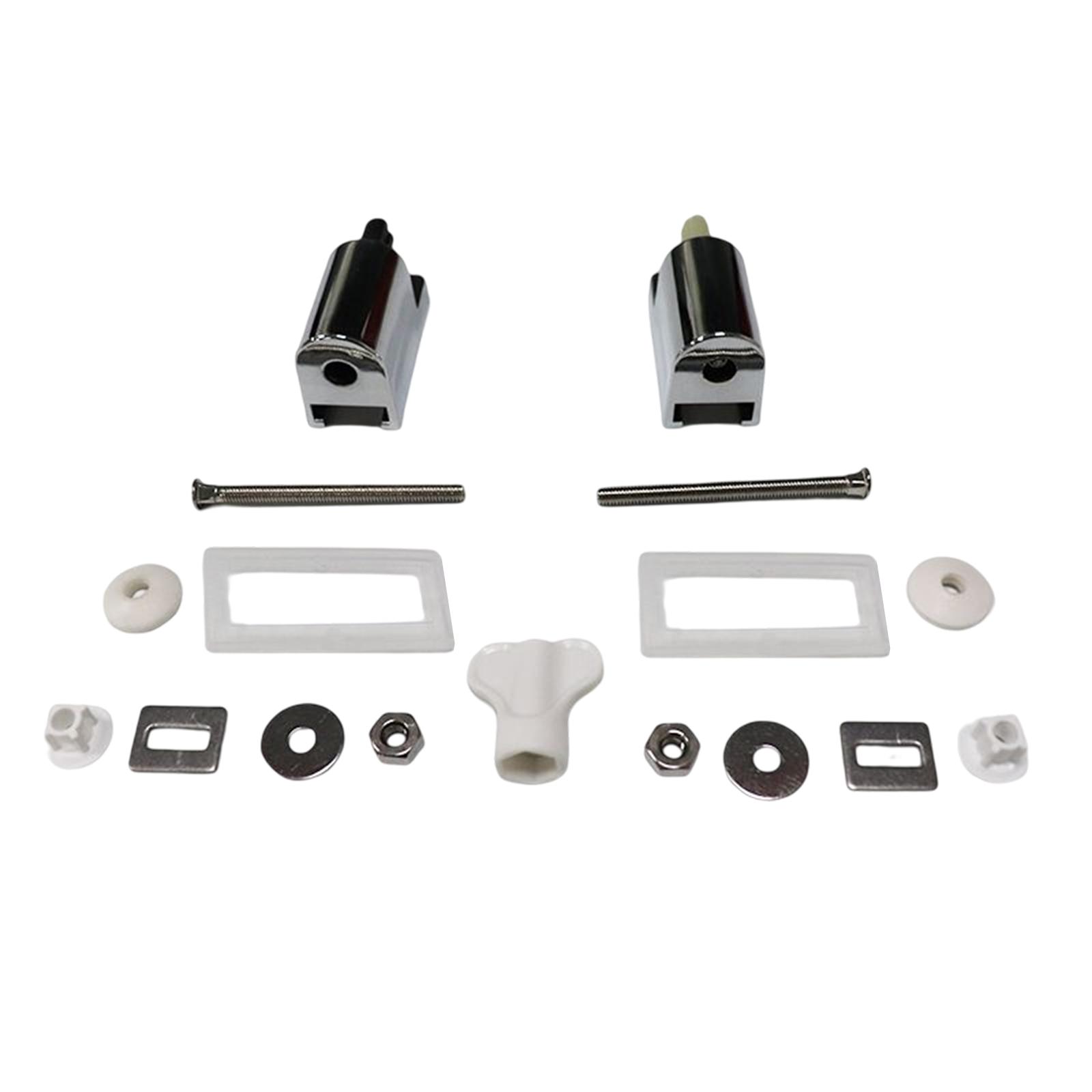 Description Picture 2 of itemToilet Seat Hinge Set Kitchen Bath Fixtures with Parts Toilet Cover Mounting Fixed Joint for Rice Cooker Lids Flipping Sliding