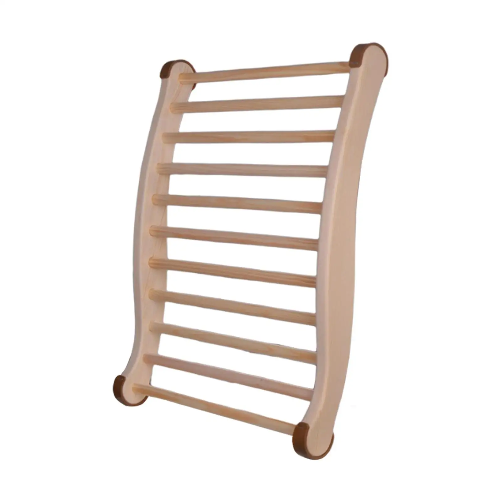 Sauna Backrest Fully Assembled Ergonomic Non Slip Comfortable Sauna Chair with Back Support Curved Cushion for Sauna Barrel