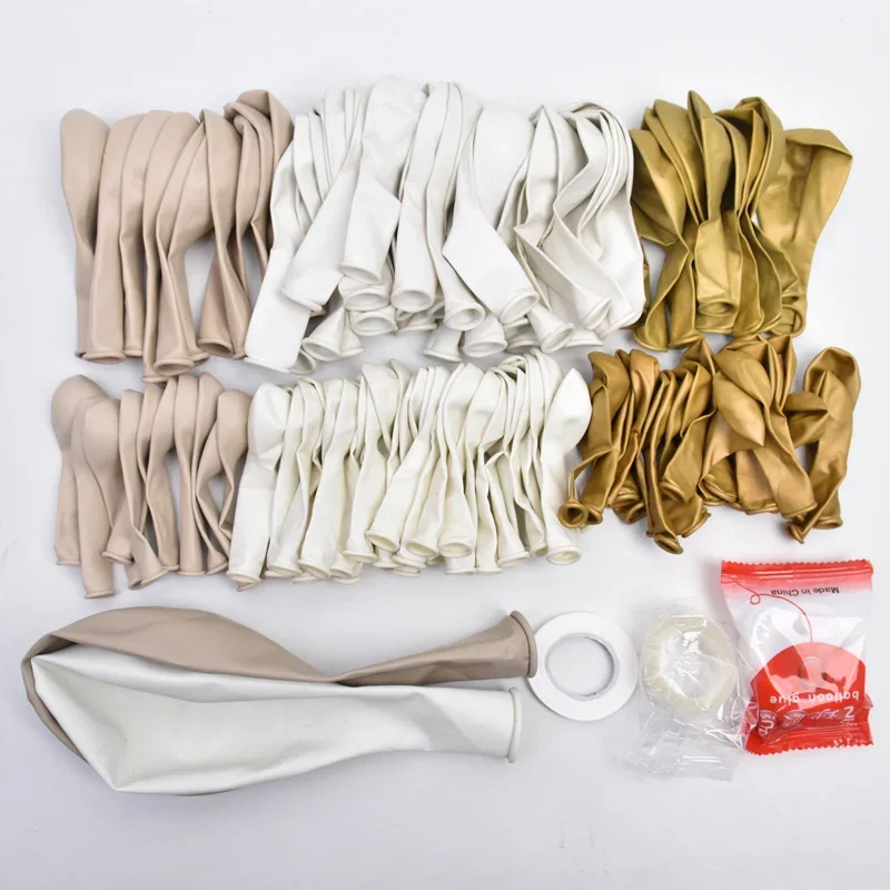 Description Picture 5 of itemCoffee Brown Beige Balloon Garland Arch Kit Oh Baby Shower Decoration Rustic Wedding Kids Birthday Party Baptism Christening
