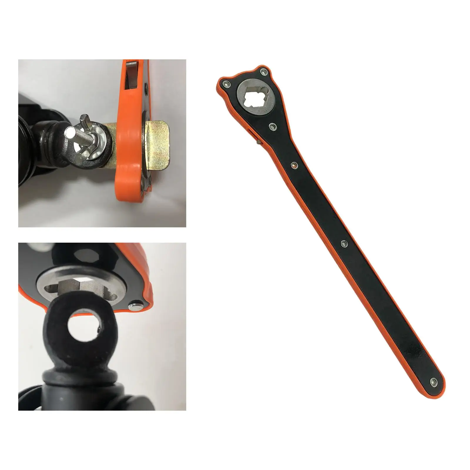 2 in 1 Car Jack Ratchet Wrench Labor saving Scissor Jack Garage Tire Wheel Lug Wrench Handle Auto Repair Tool