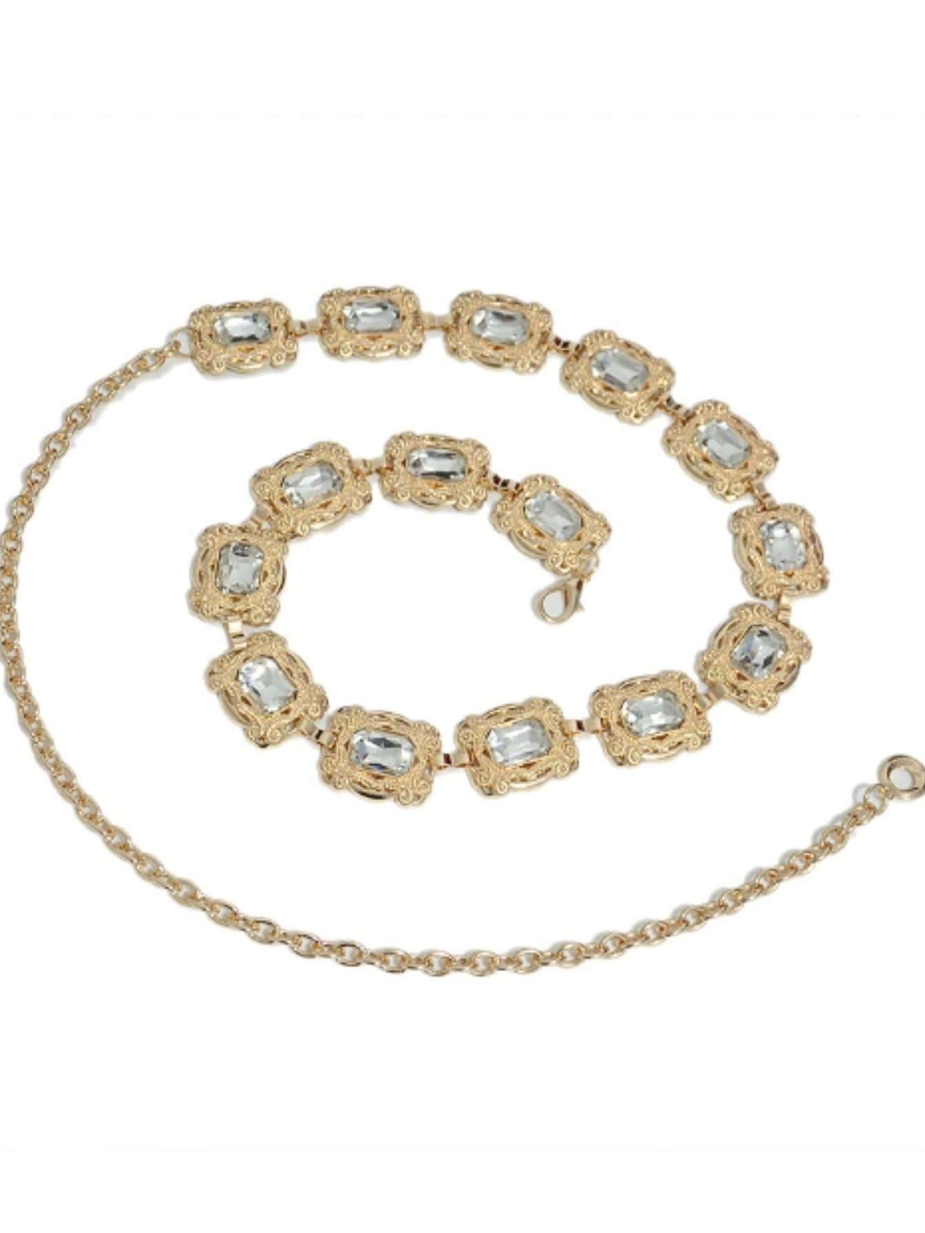 Kettengürtel mit Strass-Dekor – Detail 3