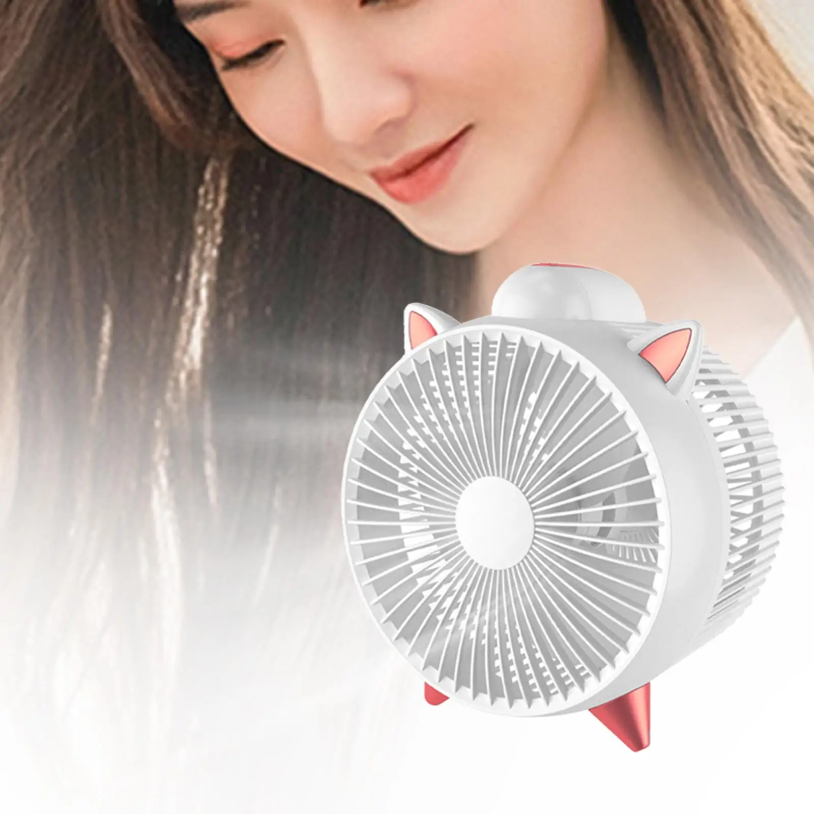 Desk Fan Silent Strong Wind Mini USB Fan Personal Fan Cooling Fan for Office Outdoor Indoor Bedroom Summer