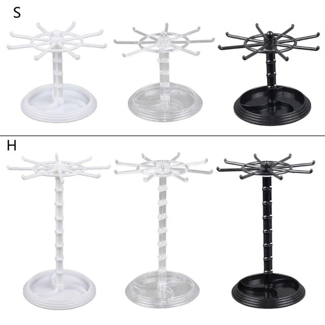 2/3/4 Layer Acrylic Jewelry Storage Display Stand Keychain Display Hanger  Rotating Necklace Pendant Storage Hanger Hook - AliExpress