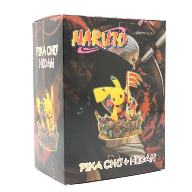 Anime naruto q versão pikachu cos maldição marca sasuke uchiha pvc