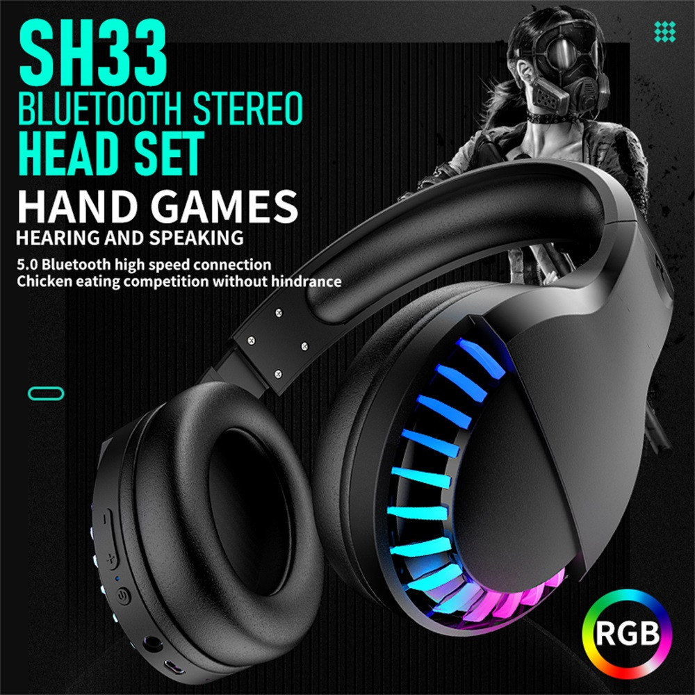 Хит продаж, игровые наушники RGB 3,5 мм для ПК с HD гибким микрофоном,  складные наушники для компьютерных игр | AliExpress