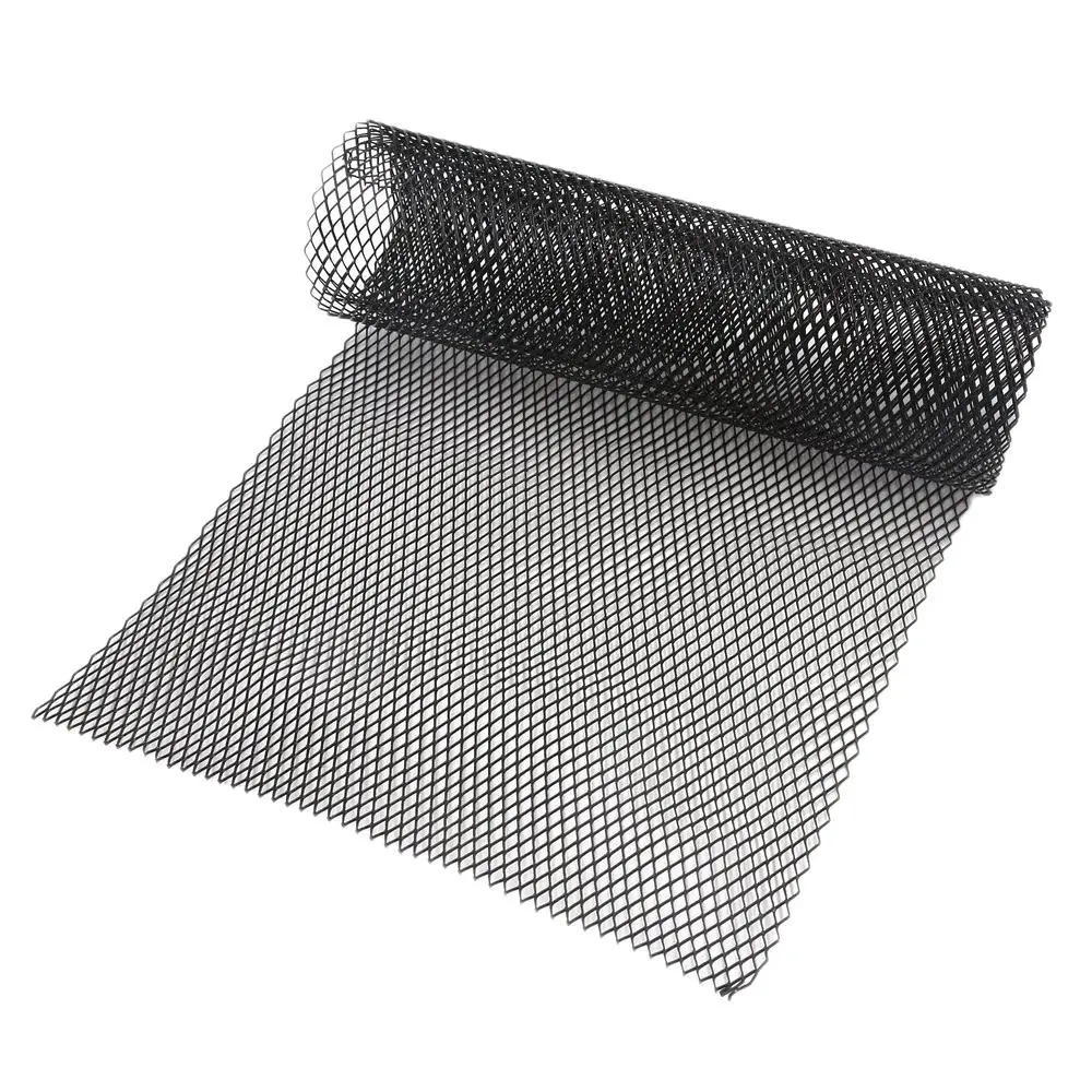 1PC Car Front Hood Bumper Grill Grille Mesh Cover Rhombus Shape