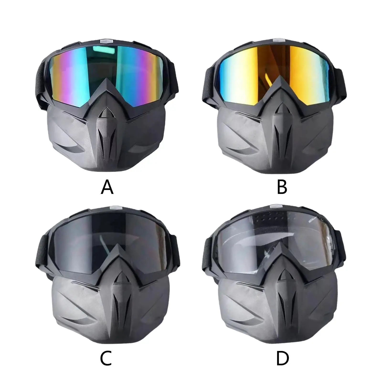 Motorcycle Goggles Mask Fog Proof Outdoor Mask Dustproof for Snowmobile